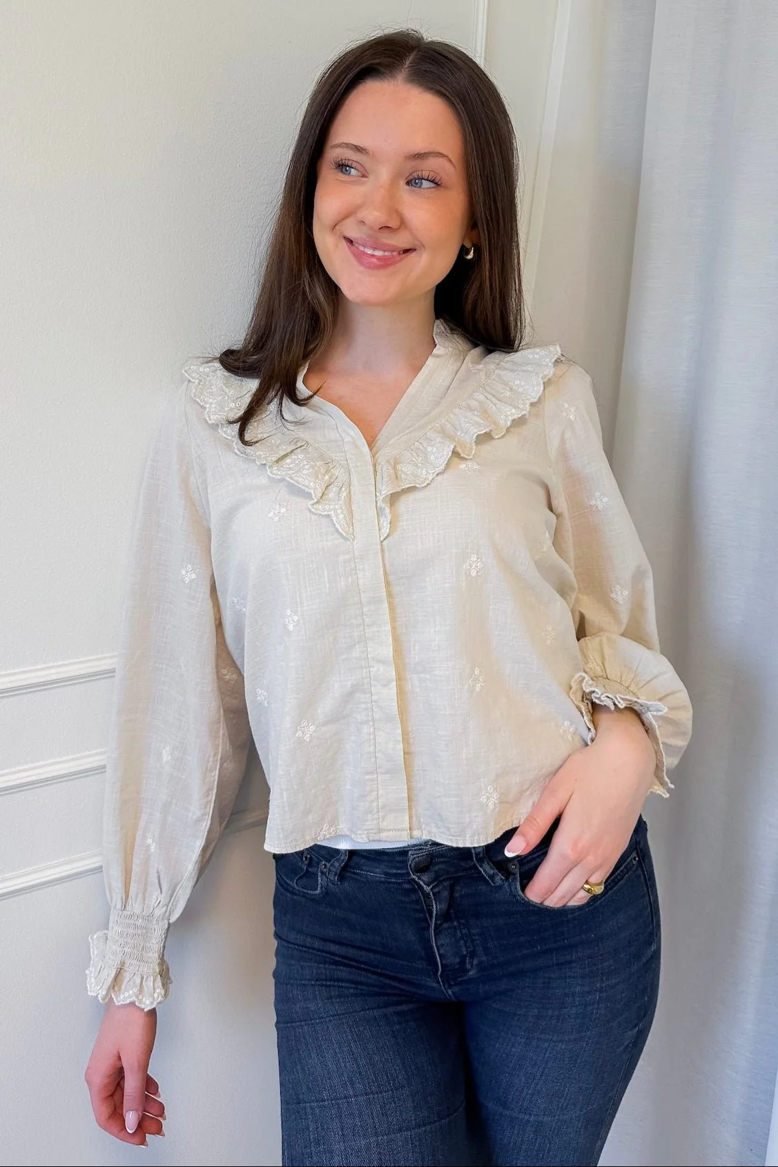 Degas Blouse Ivory - Image 4