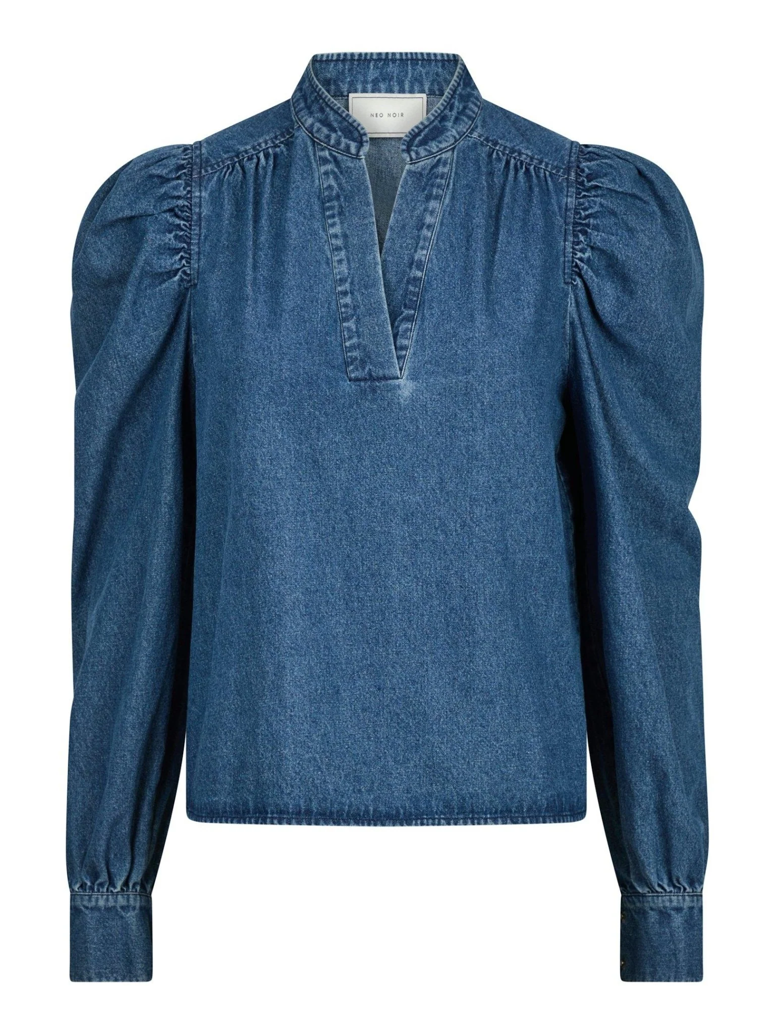 Rosslyn Denim Blouse Blue - Image 2