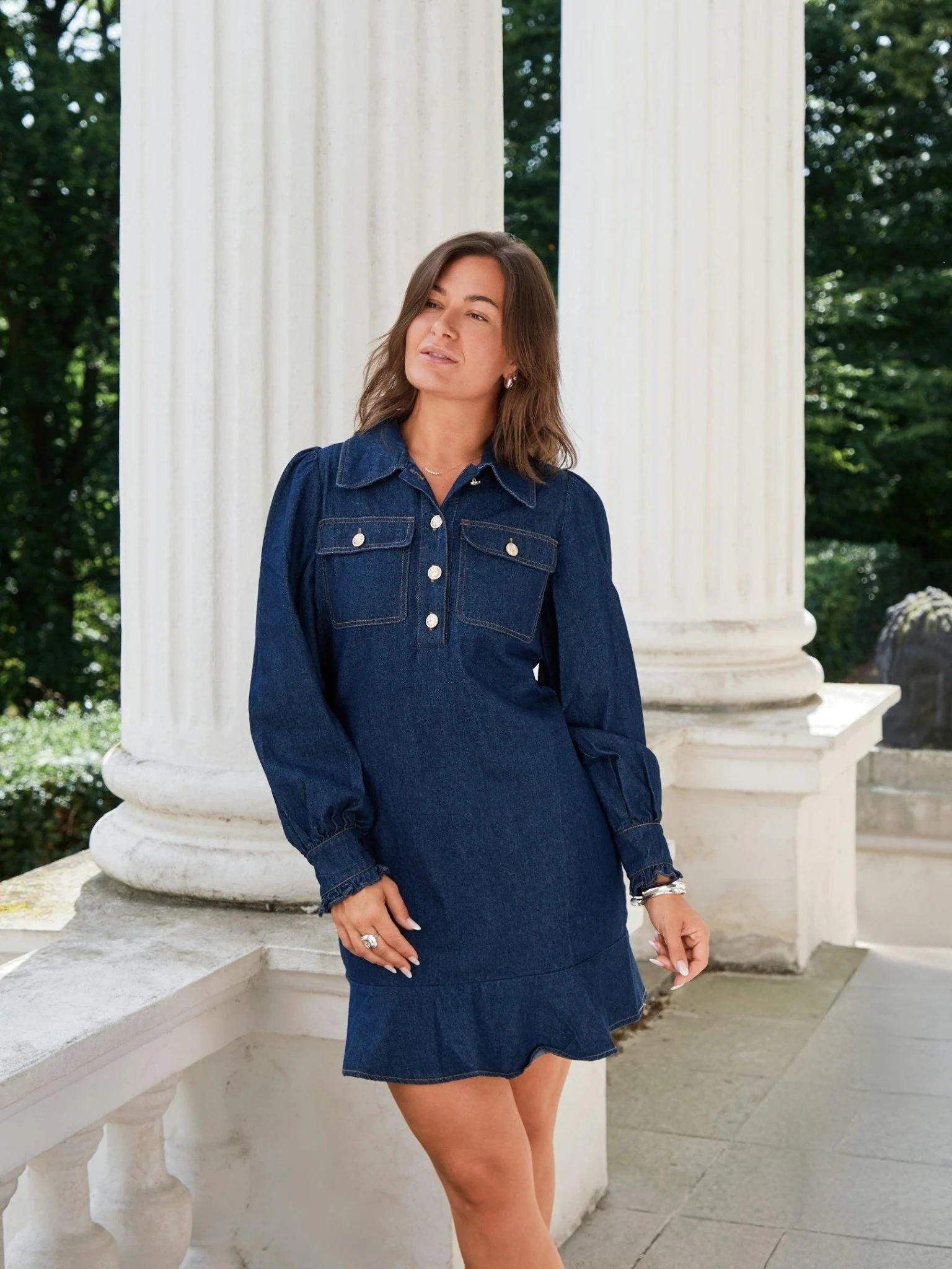 Nikko Denim Dress Blue - Image 2