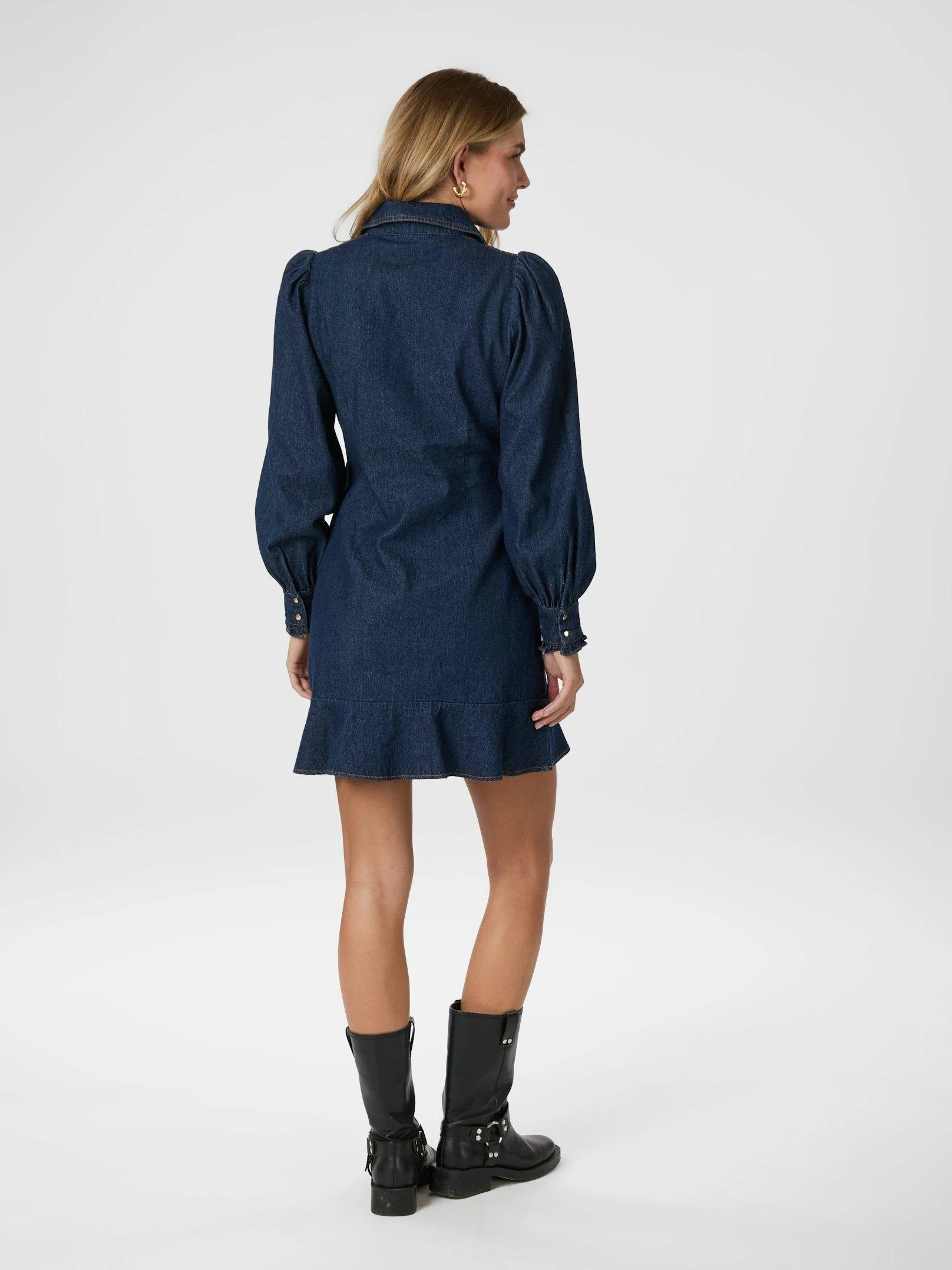 Nikko Denim Dress Blue - Image 5