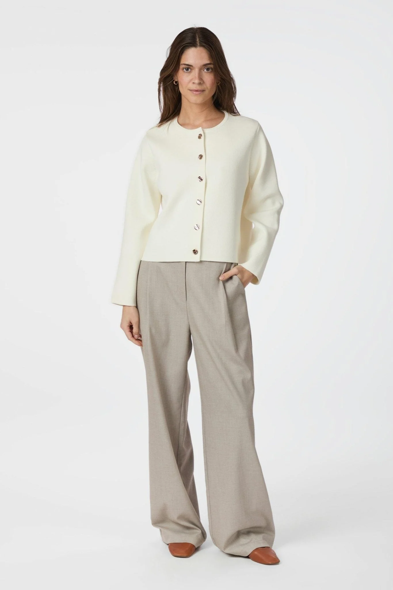 Limi Smooth Knit Cardigan Off White - Image 6