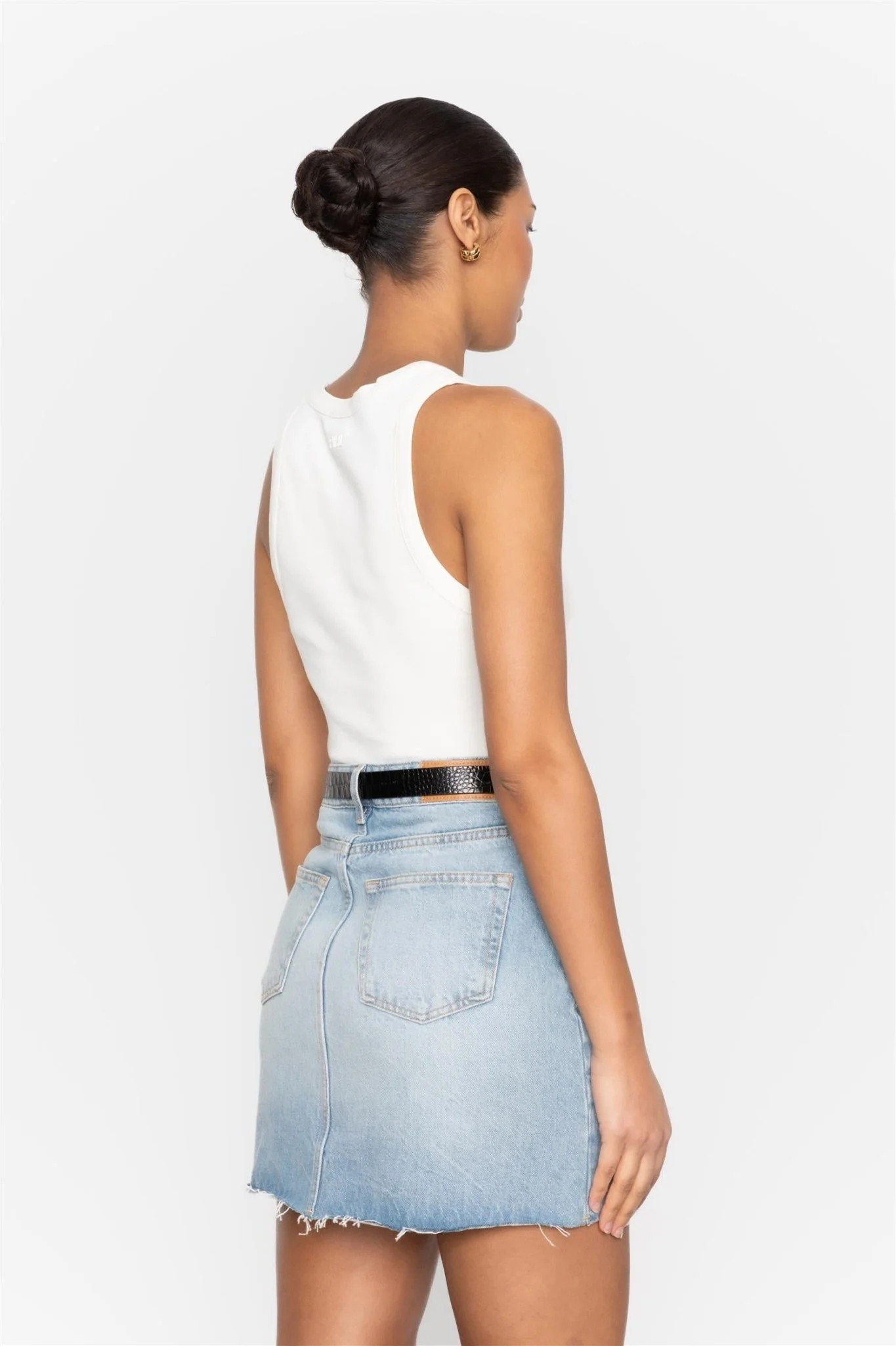 Jamie Denim Skirt Light Blue - Image 6
