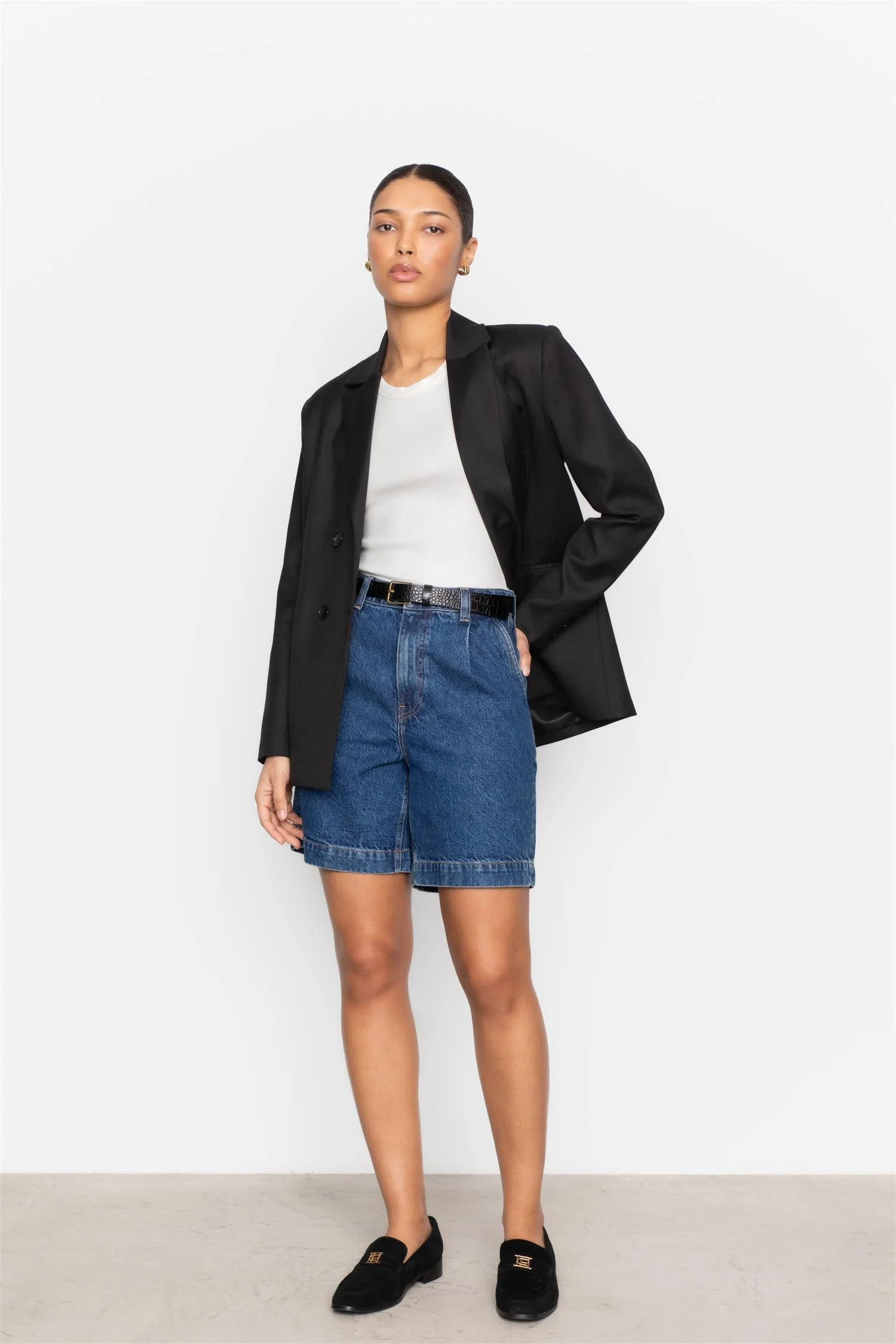 Jason Shorts Washed Dark Blue - Image 8