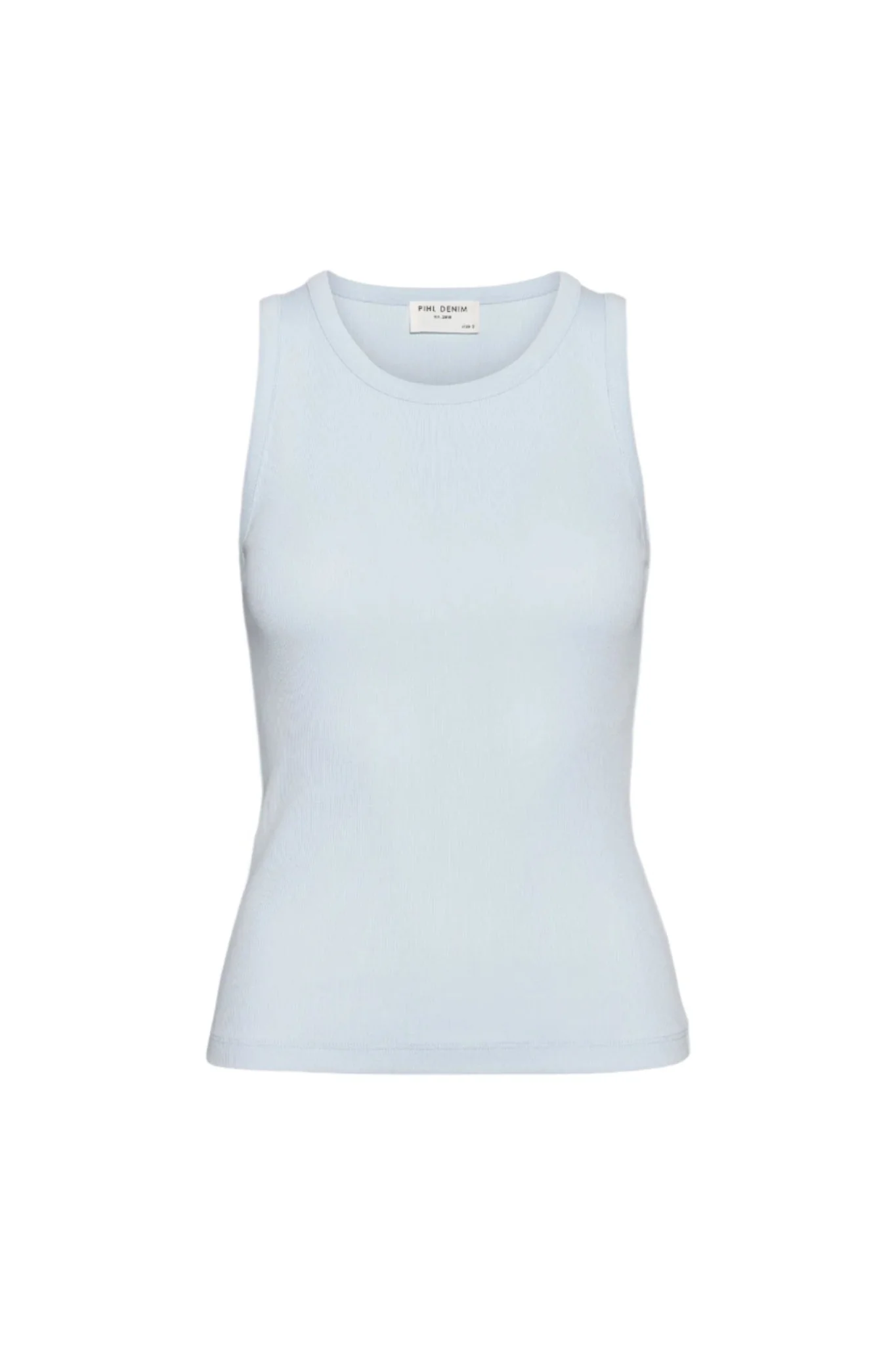 Pia Rib Singlet Light Blue - Image 2
