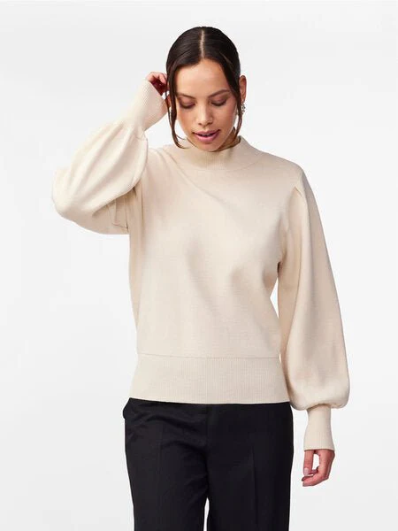 Fonny Ls Knit Pullover Birch - Image 2