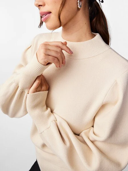 Fonny Ls Knit Pullover Birch - Image 4