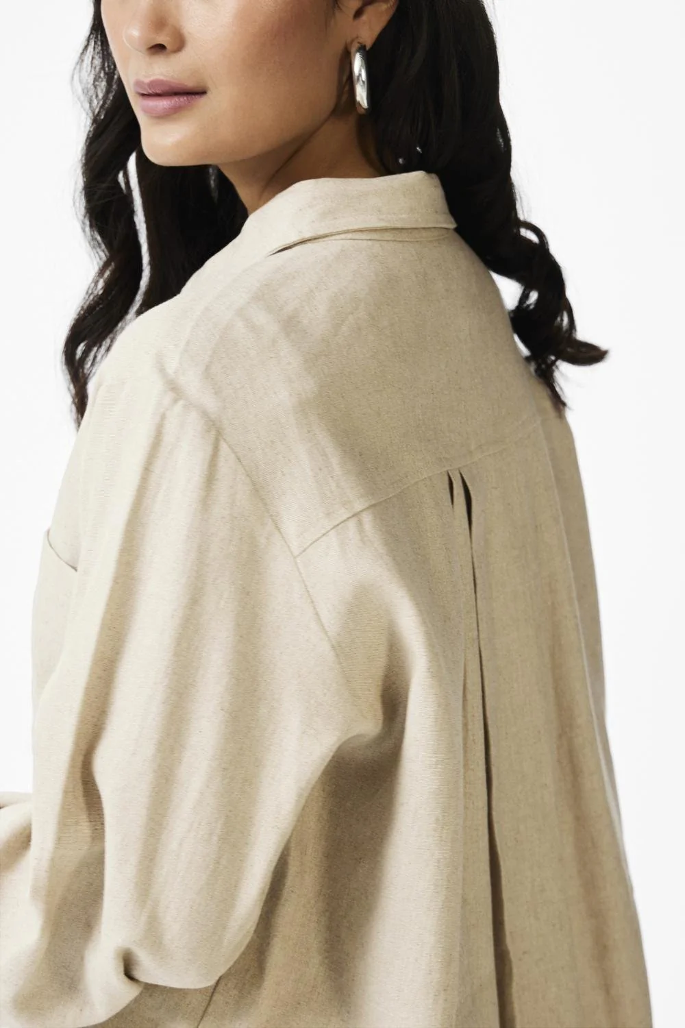 Flaxy Ls Linen Shirt Birch - Image 14