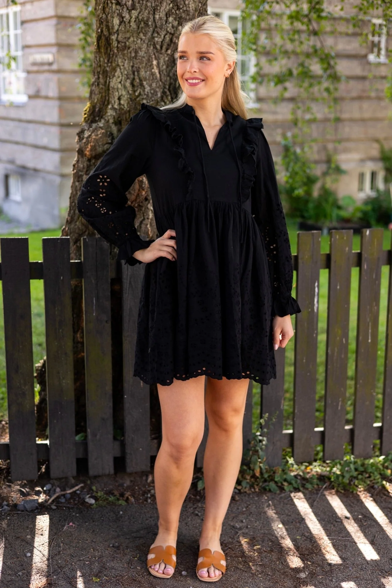 Yasluma Ls Dress Black - Image 3