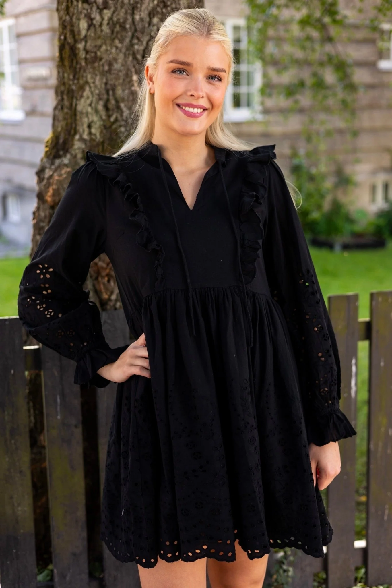 Yasluma Ls Dress Black - Image 4