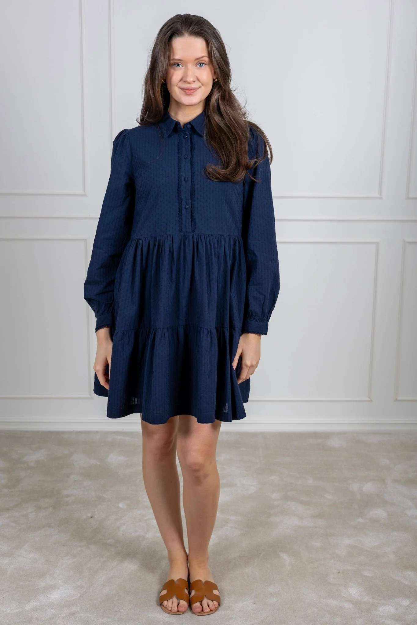 Tia Ls Dress Navy Blazer - Image 6