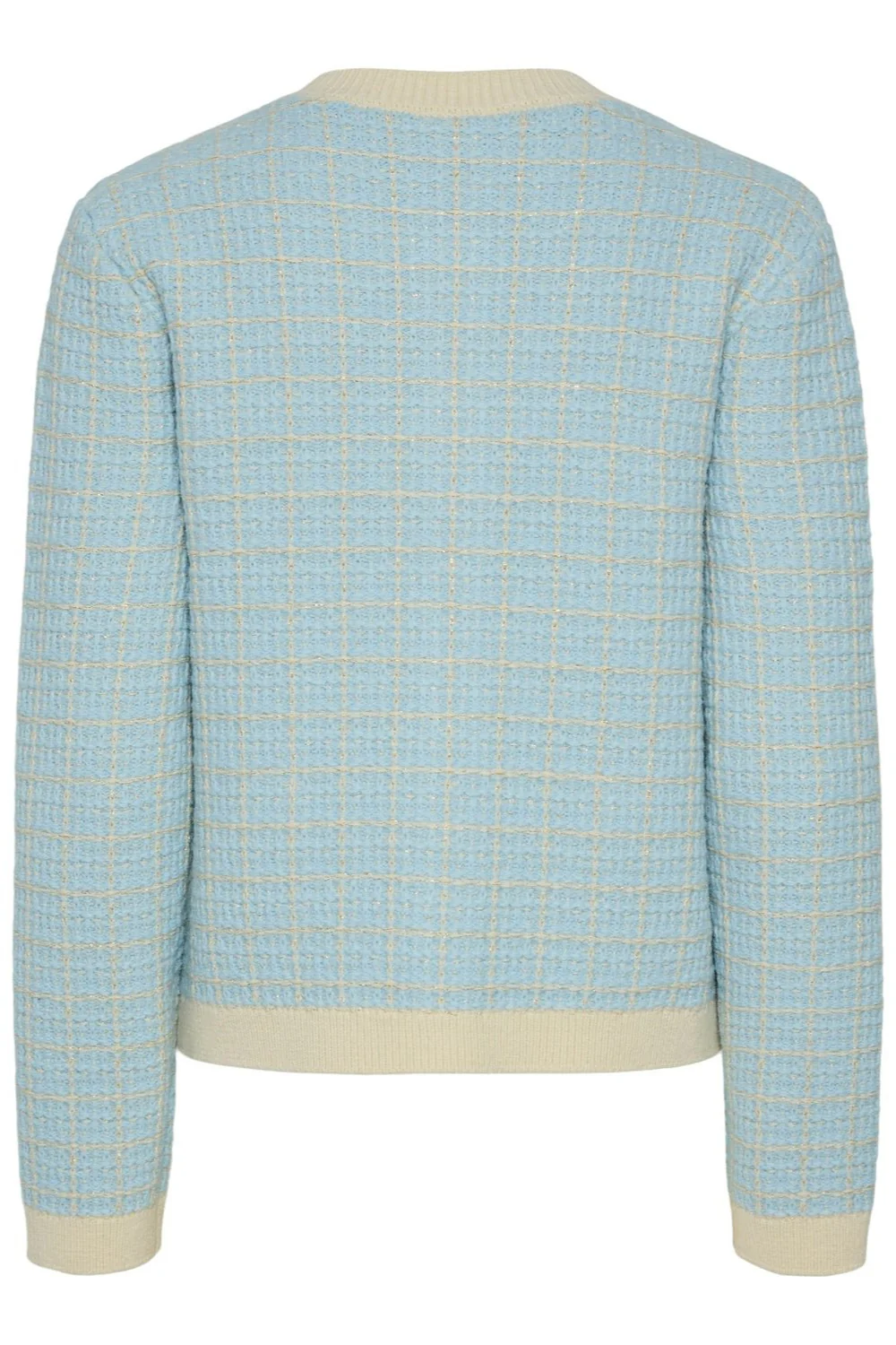 Yaslivia Ls Short Knit Cardigan Birch Clear Sky - Image 10
