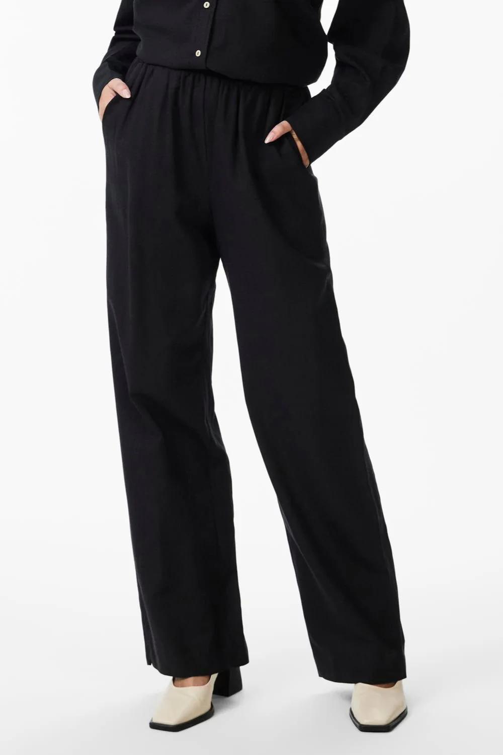 Flaxy Hw Linen Pant Black - Image 6