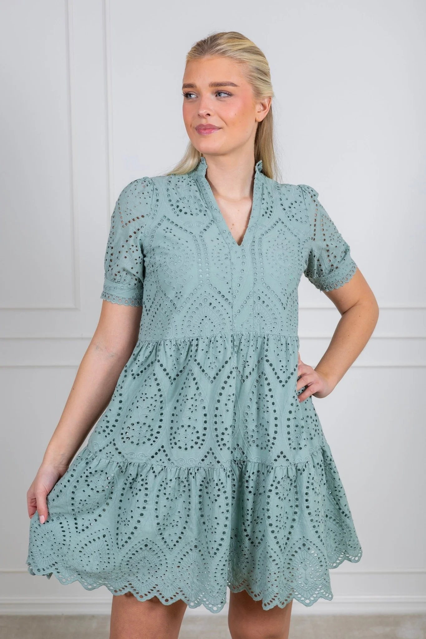Yasholi Ss Dress Iceberg Green - Image 4