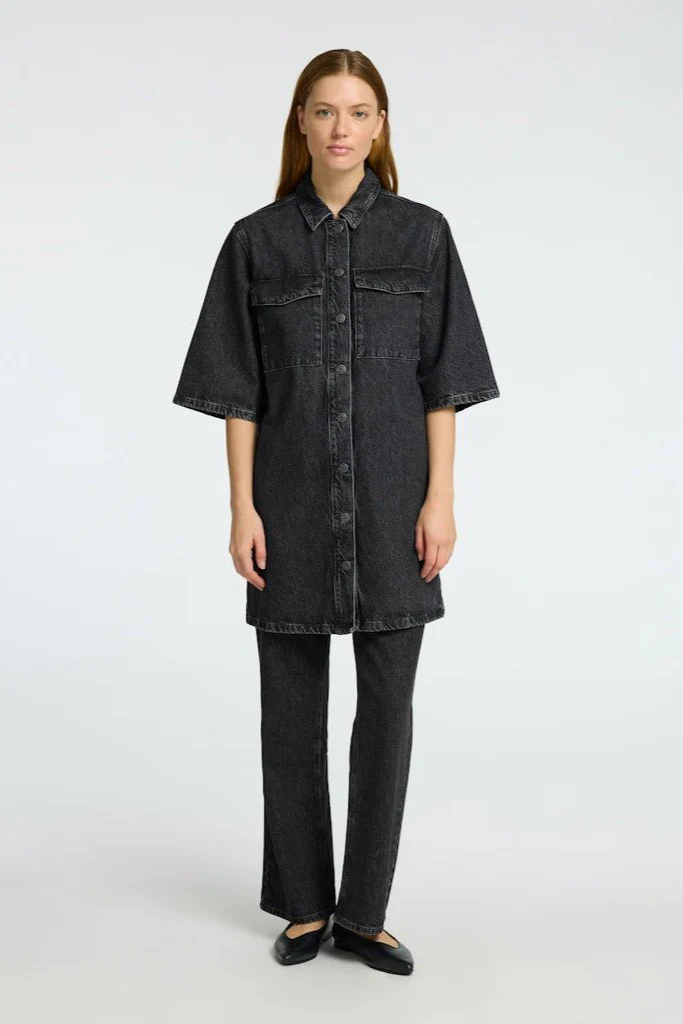 Harper Short Dress Black - Image 6