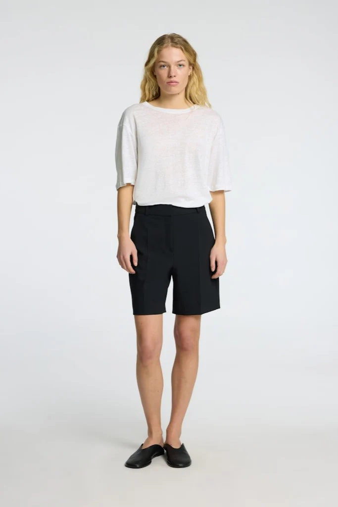 Vilja Linen Ss Tee Bright White - Image 7