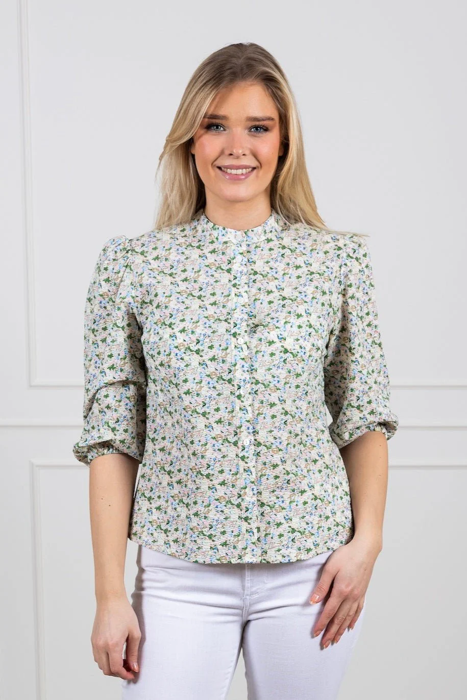 Kate Shirt Rose/Blue - Image 7