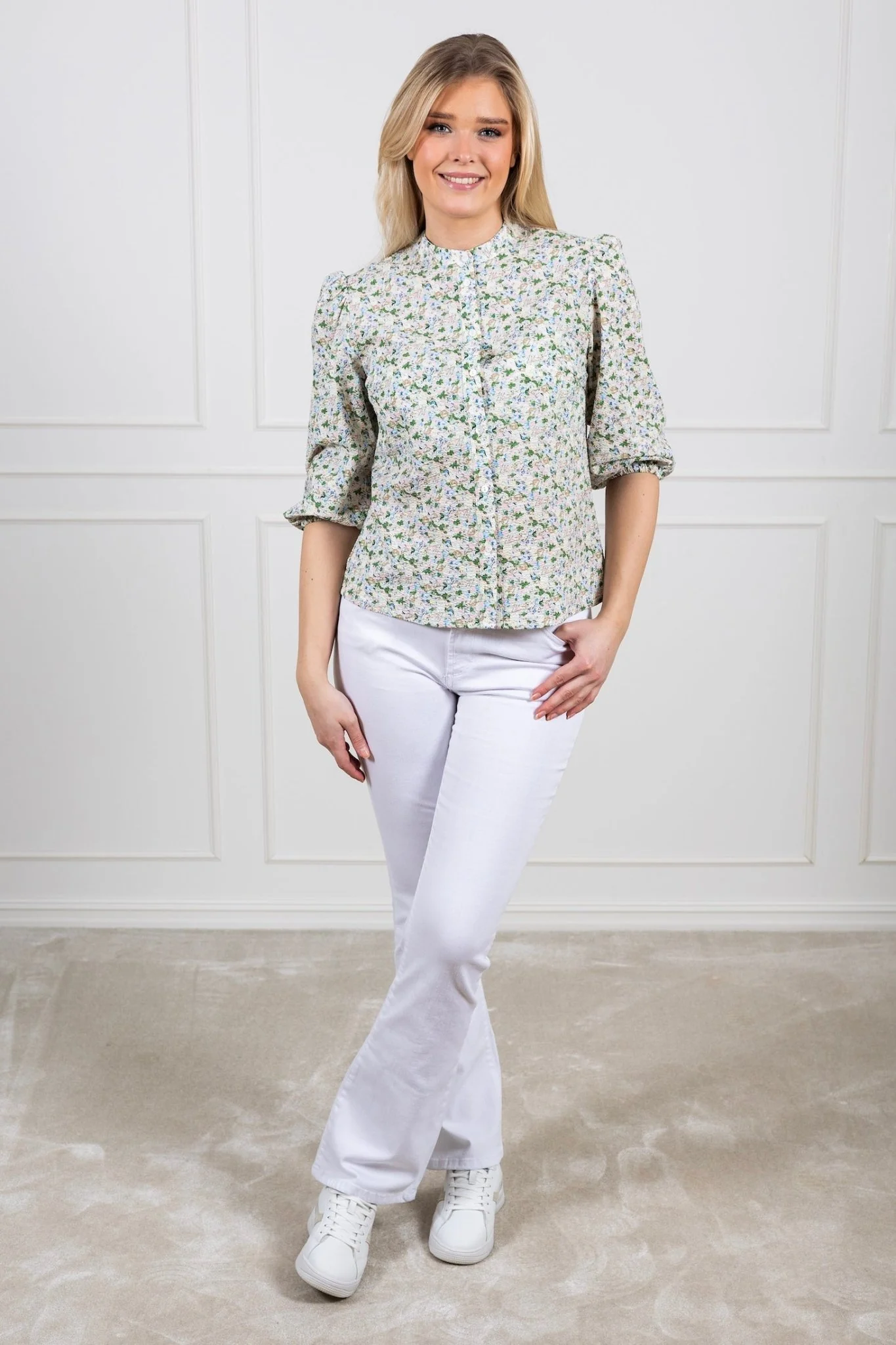 Kate Shirt Rose/Blue - Image 8