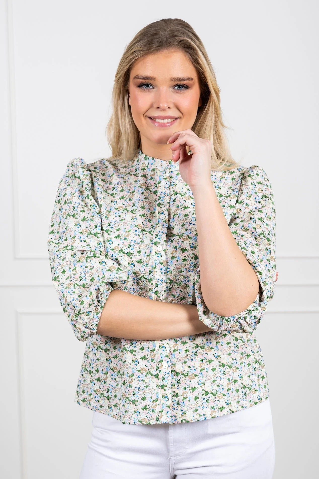 Kate Shirt Rose/Blue - Image 9