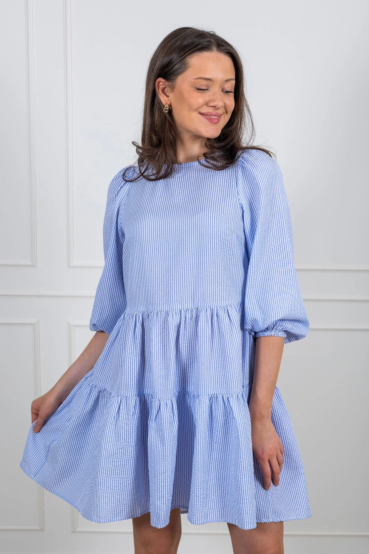 Sonja Dress Blue/White Stripe - Image 3