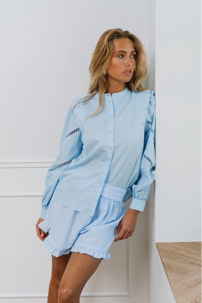 Sonja Shorts Blue/White Stripe - Image 6