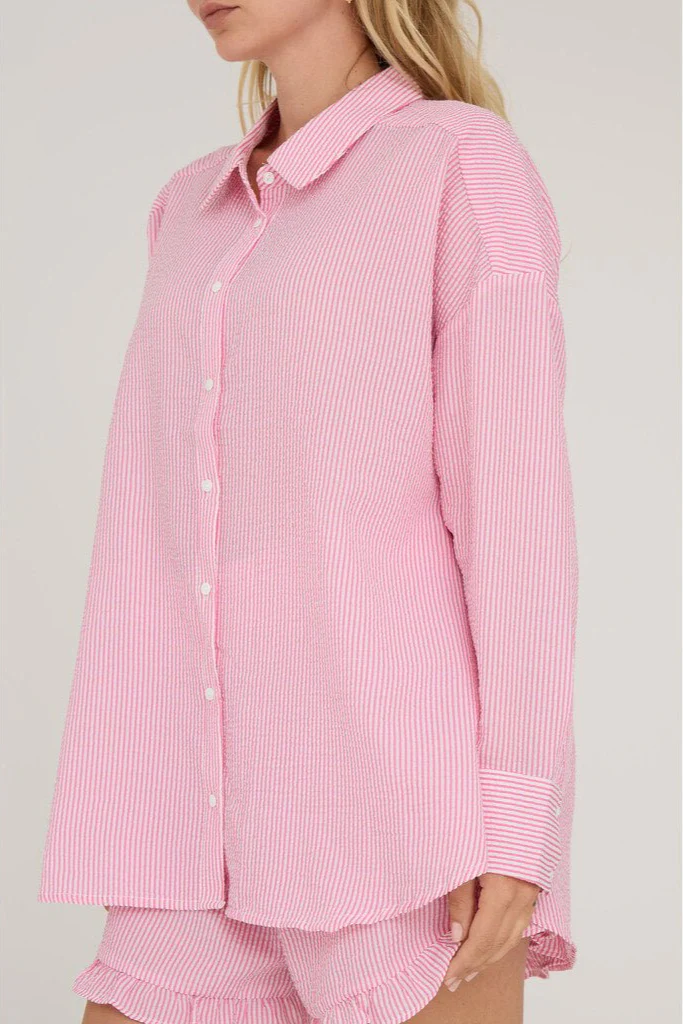 Sonja Shirt Hot Pink/White - Image 7
