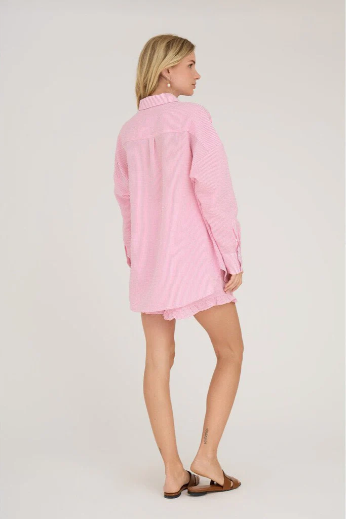 Sonja Shirt Hot Pink/White - Image 8