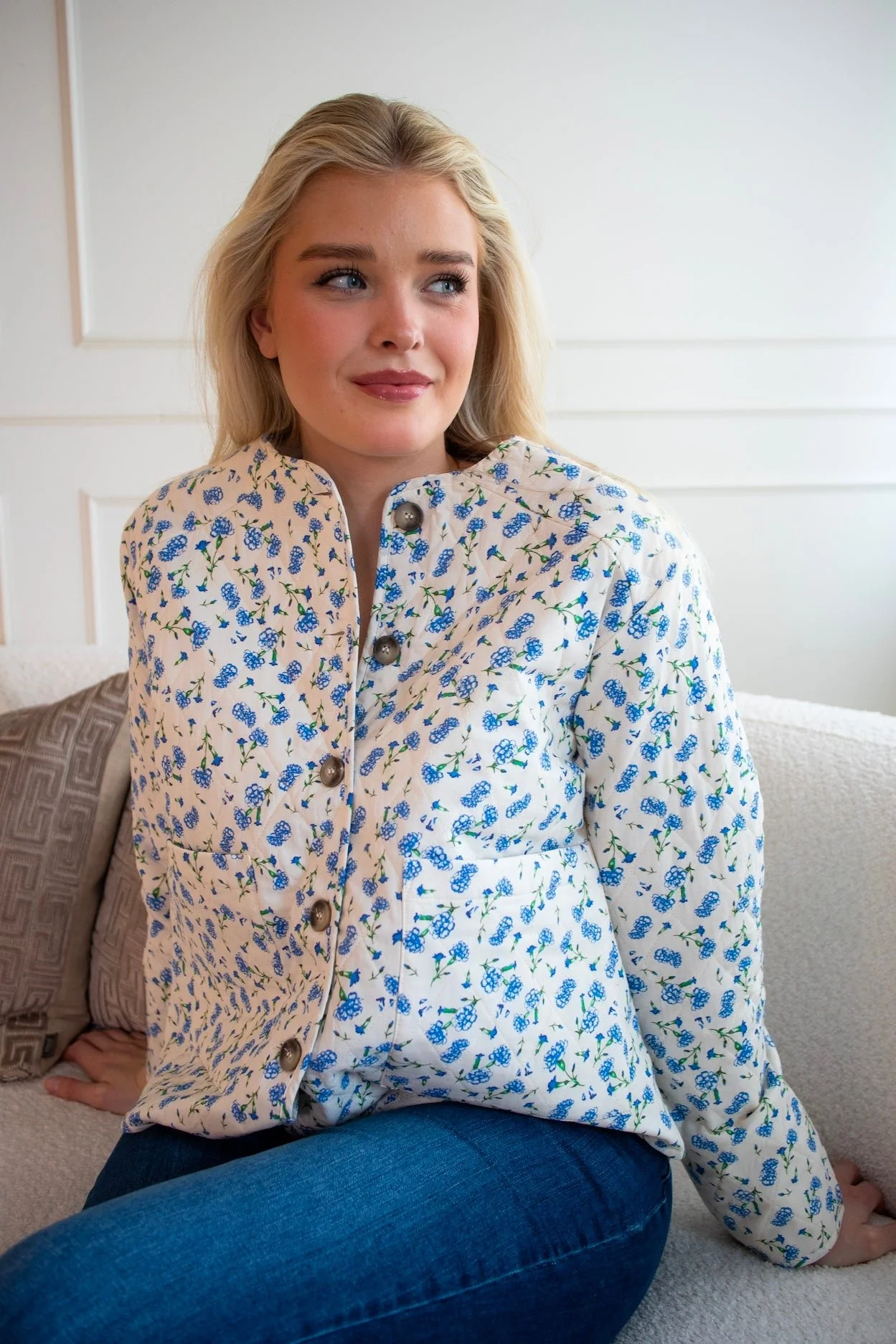 Kammy Jacket White/Blue - Image 6