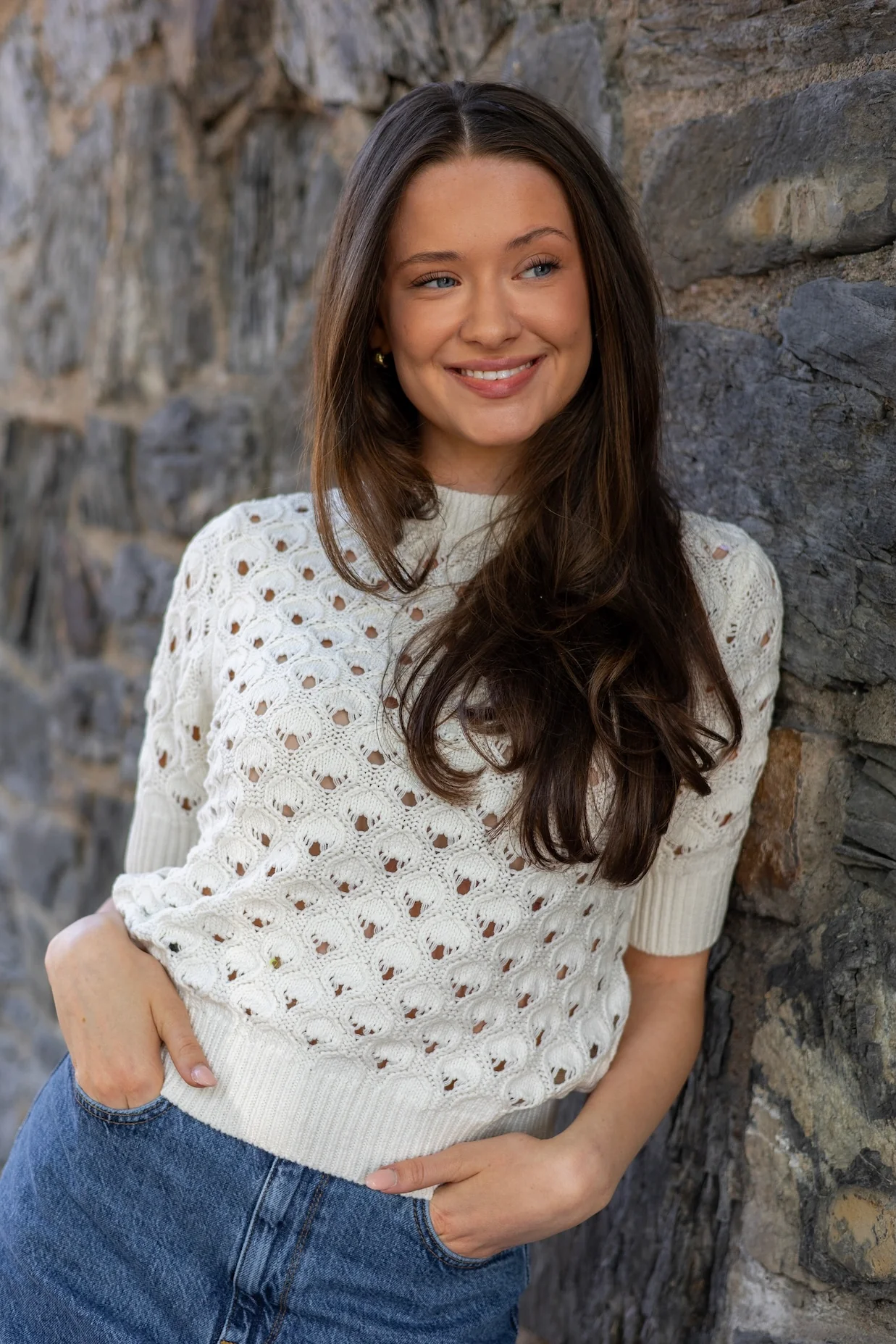 Yasmansa 2/4 Knit Pullover Star White - Image 4