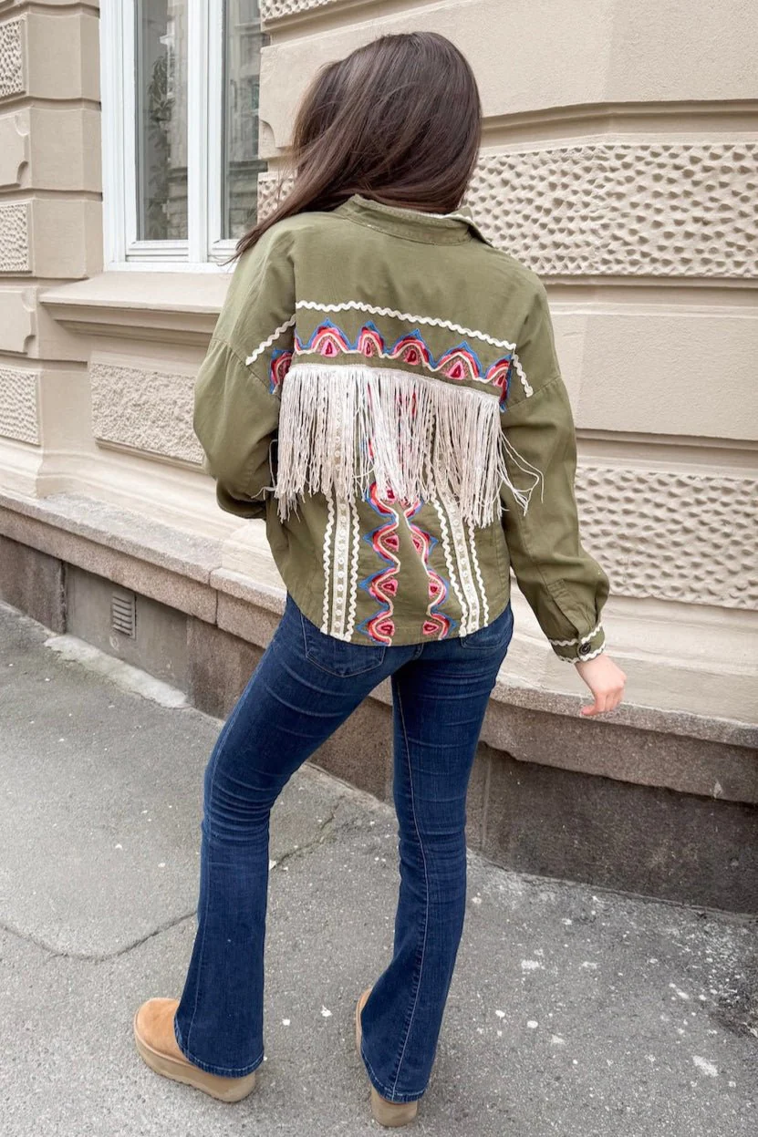 Yasmirra Embroidered Jacket Capulet Olive