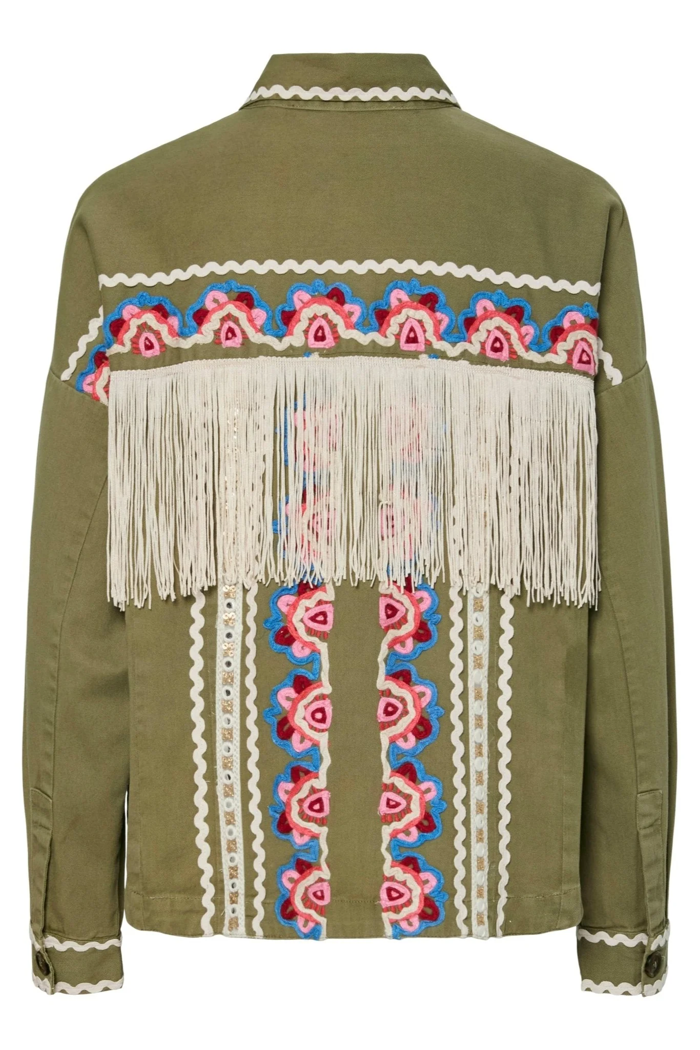 Yasmirra Embroidered Jacket Capulet Olive - Image 16