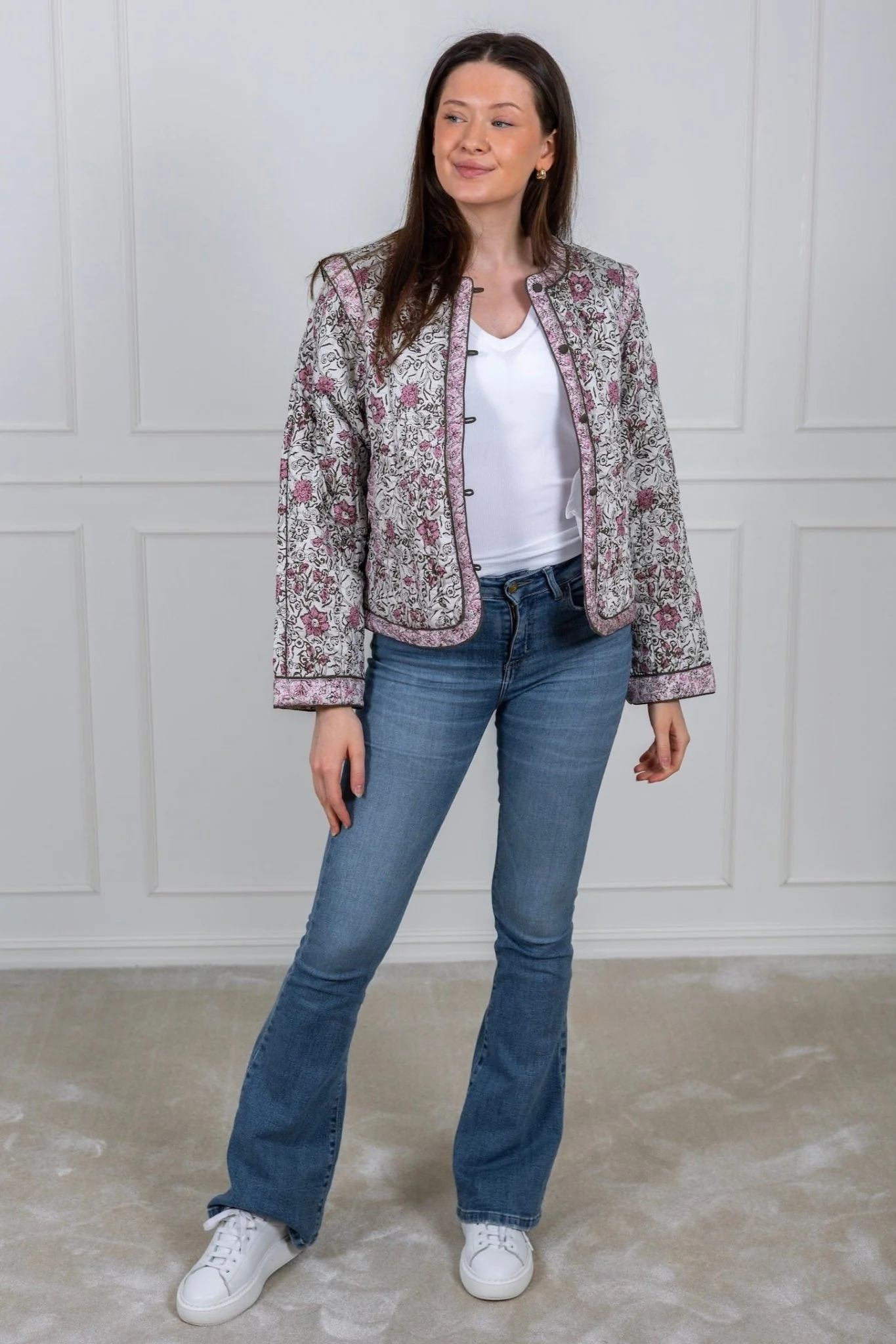 Yaspaula Ls Padded Jacket Star White Paula Print - Image 7