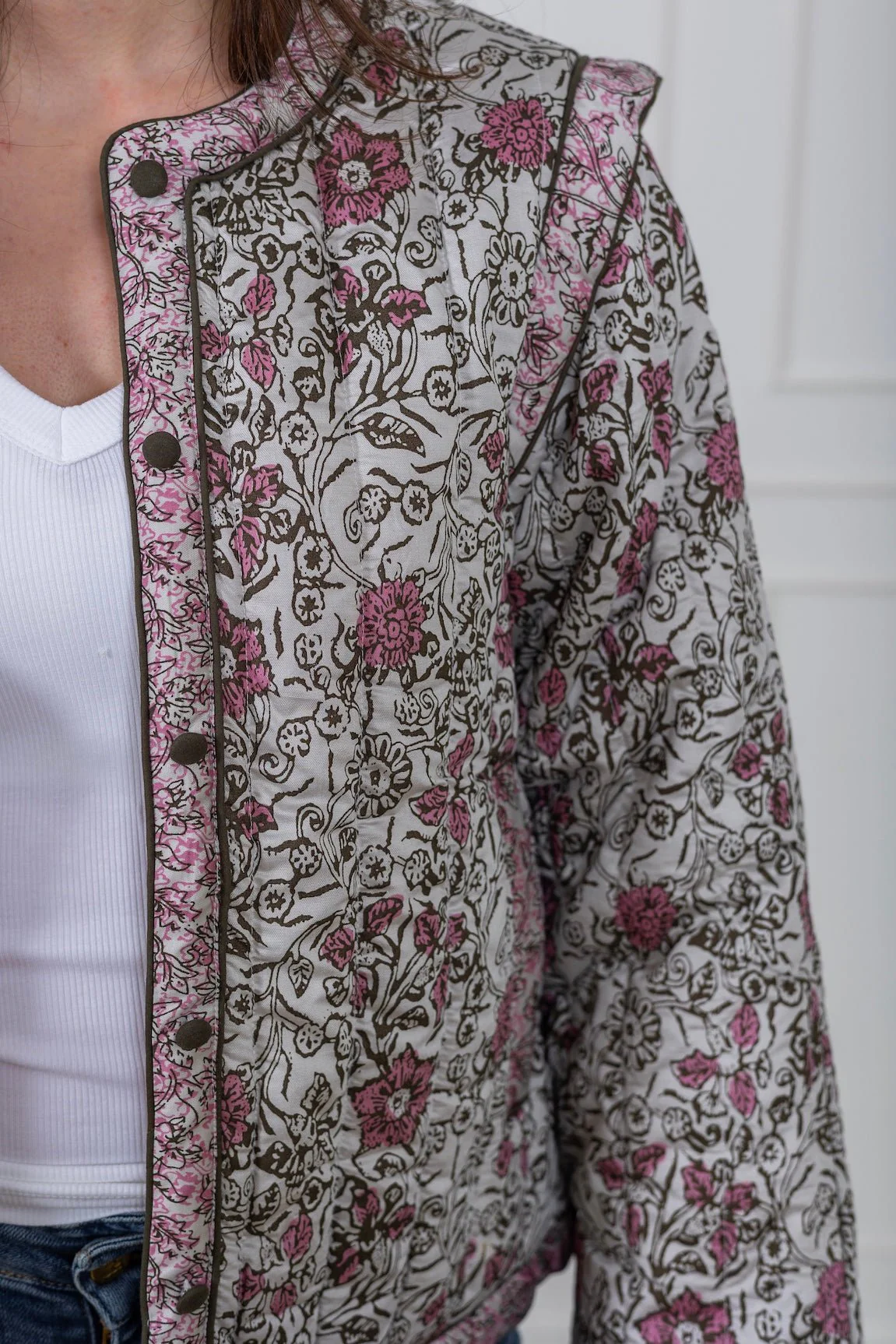 Yaspaula Ls Padded Jacket Star White Paula Print - Image 9