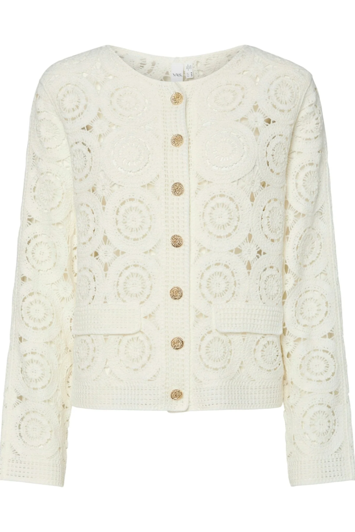 Trivo Ls Crochet Cardigan Birch - Image 2