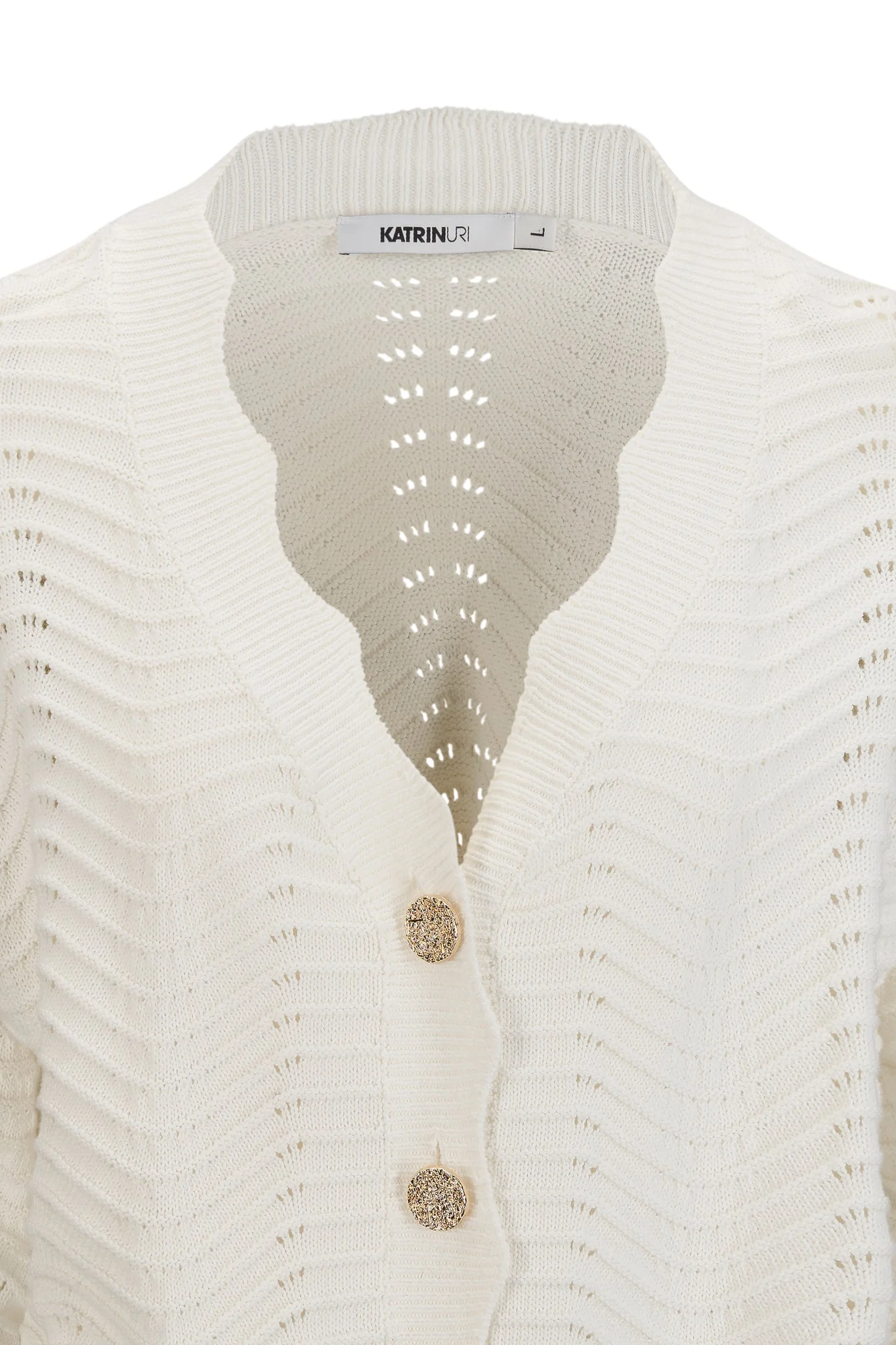 The Wave Inez Cardigan White - Image 4