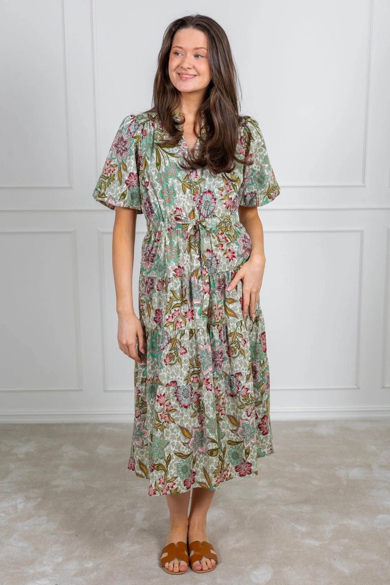 Florence Pia Dress Green