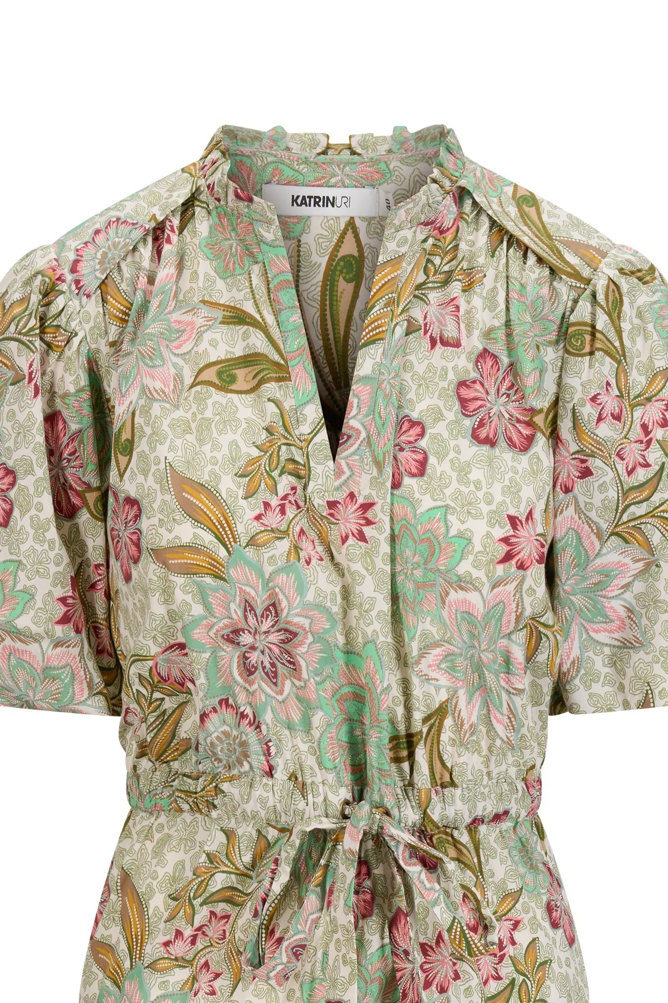 Florence Pia Dress Green - Image 7