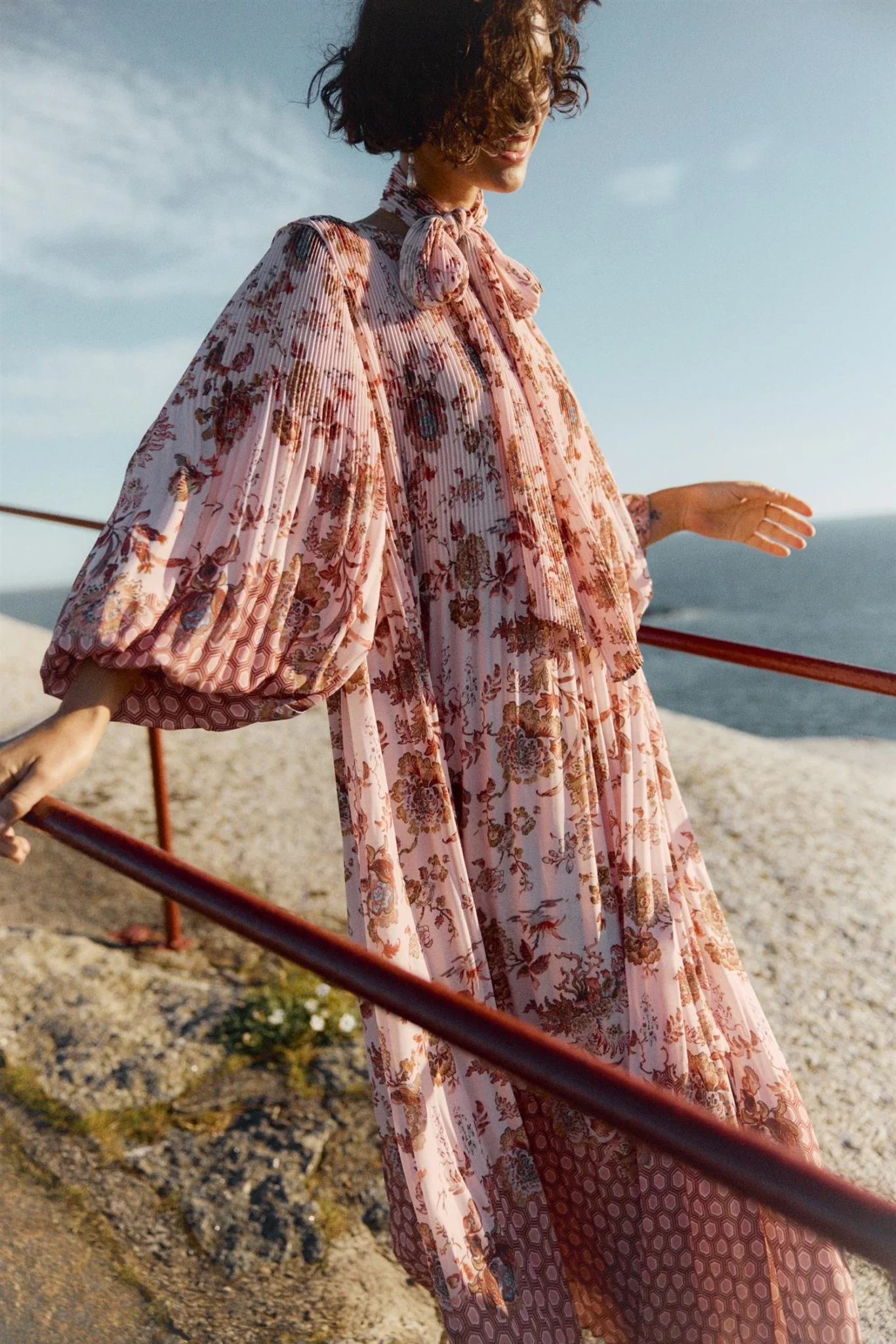 Paris Deco Jackie Midi Dress Rose