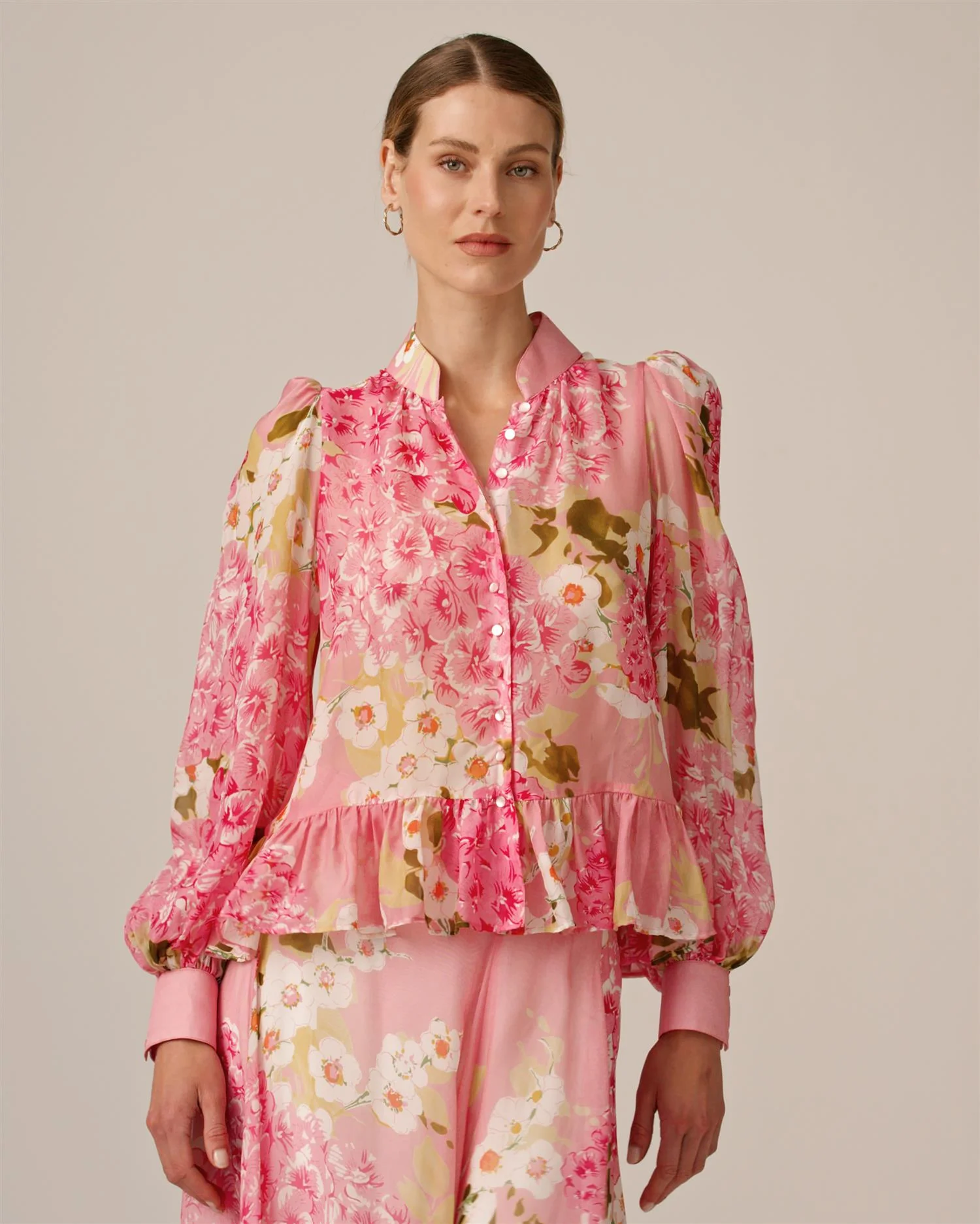 Organza Shirt Cherry Blossom