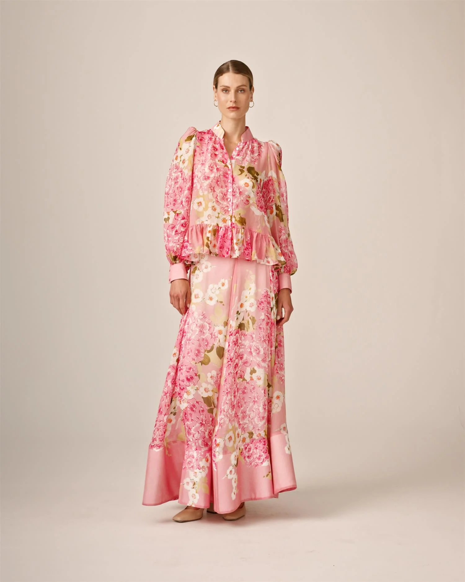 Organza Shirt Cherry Blossom - Image 4