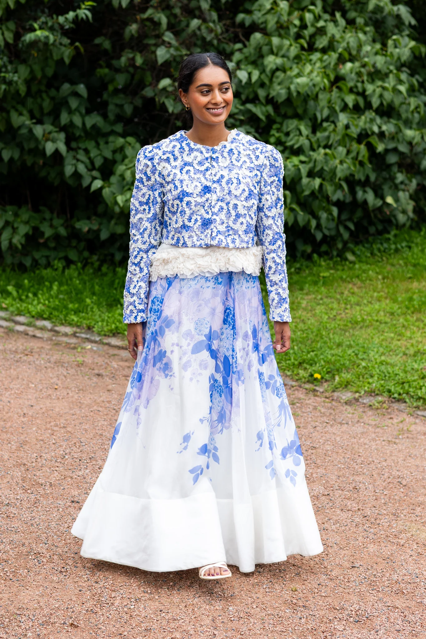 Embroidered Jacket Blue Bloom - Image 4