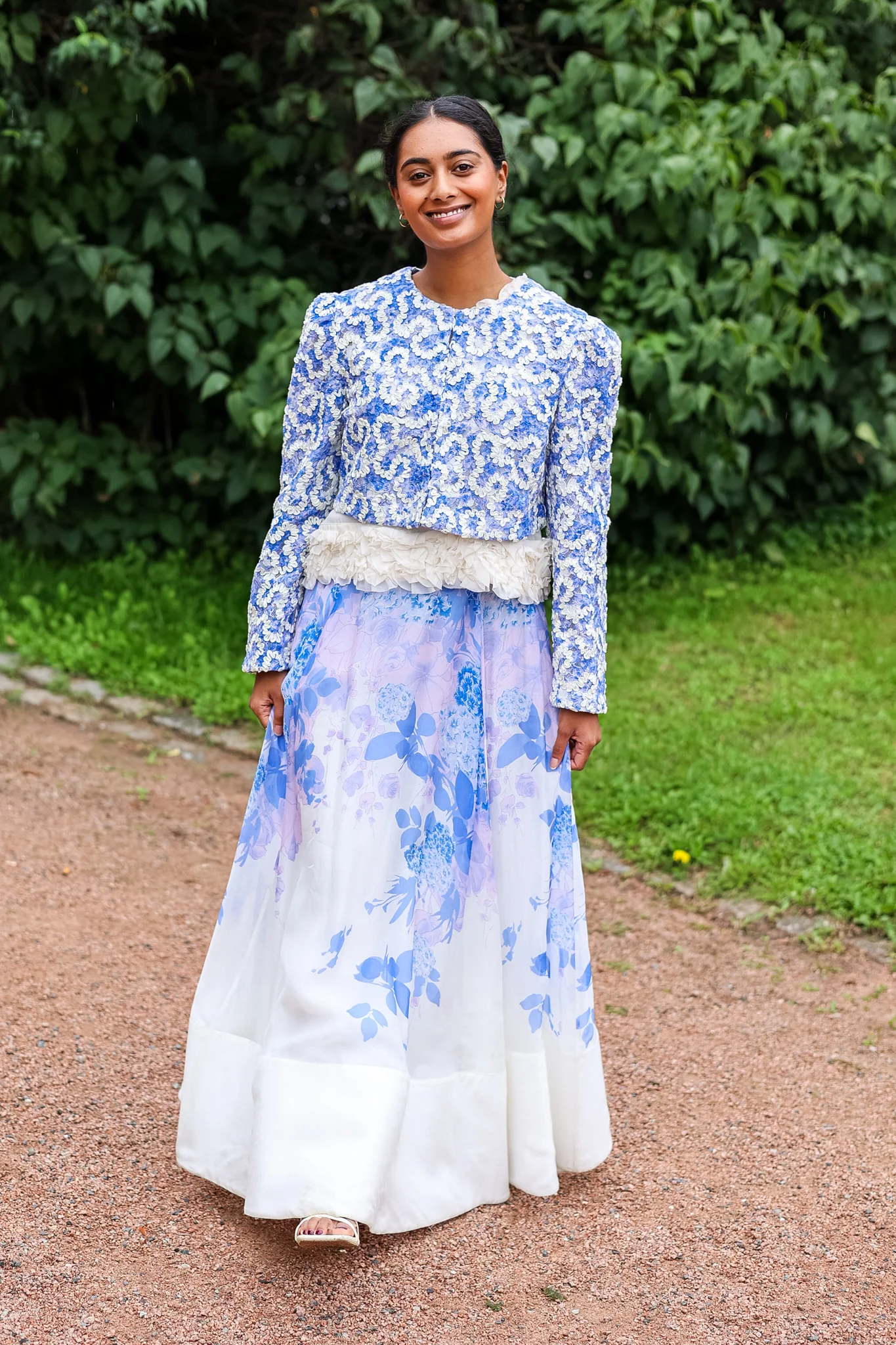 Embroidered Jacket Blue Bloom - Image 5