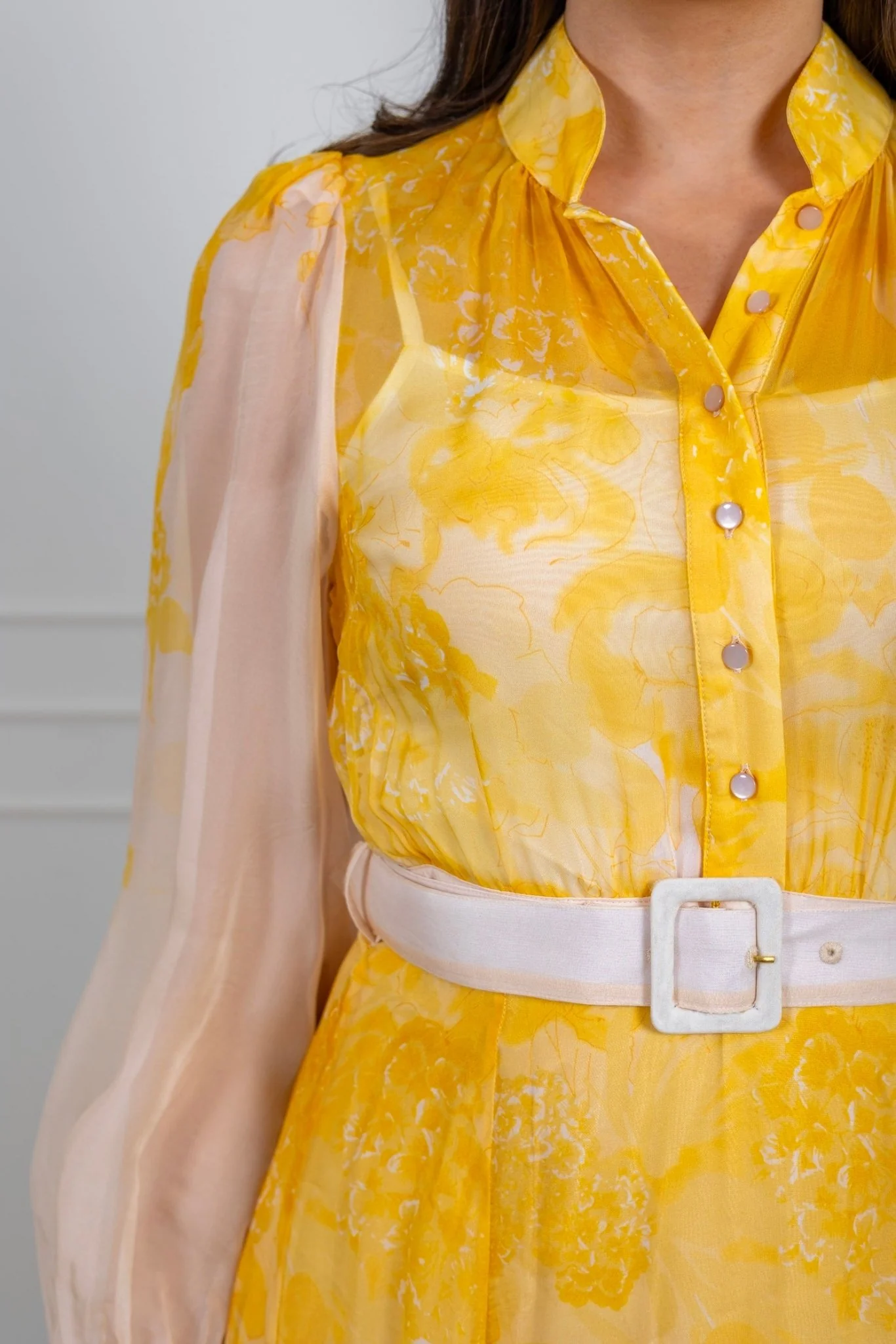 Organza Belt Dress Daylight - Image 4