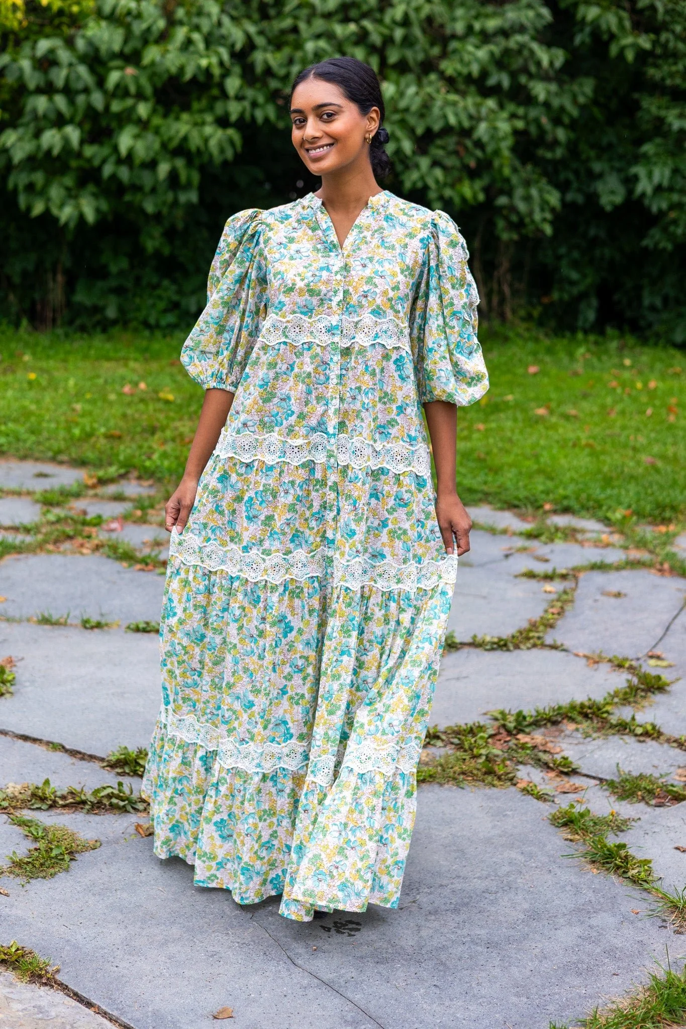 Cotton Slub Relaxed Dress Anemone Fields