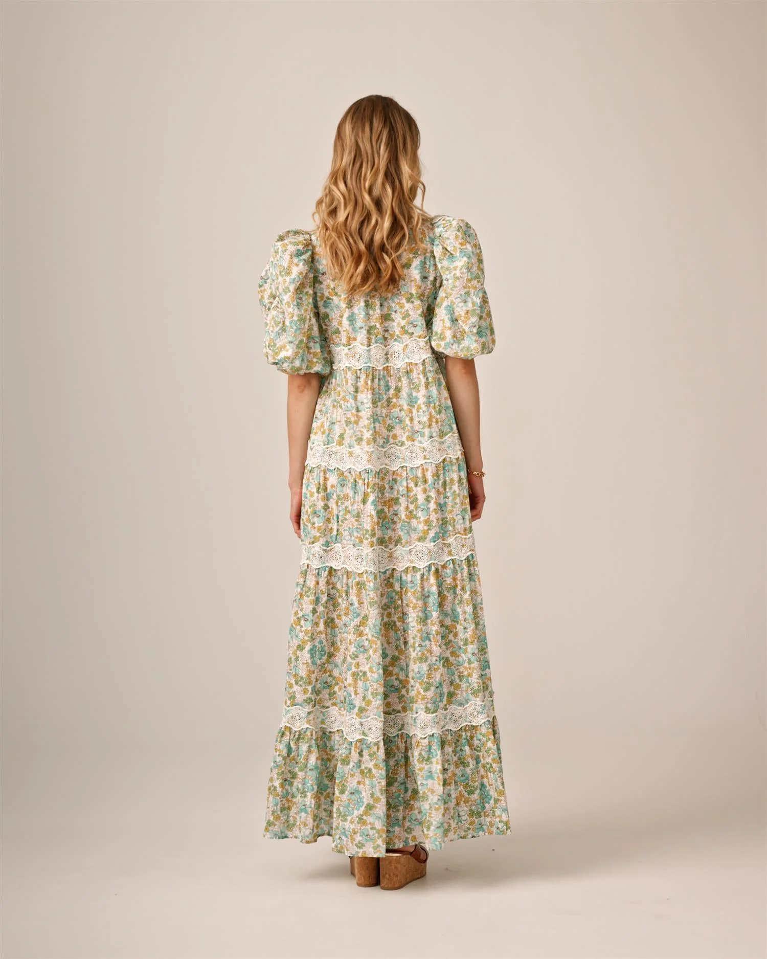 Cotton Slub Relaxed Dress Anemone Fields - Image 10