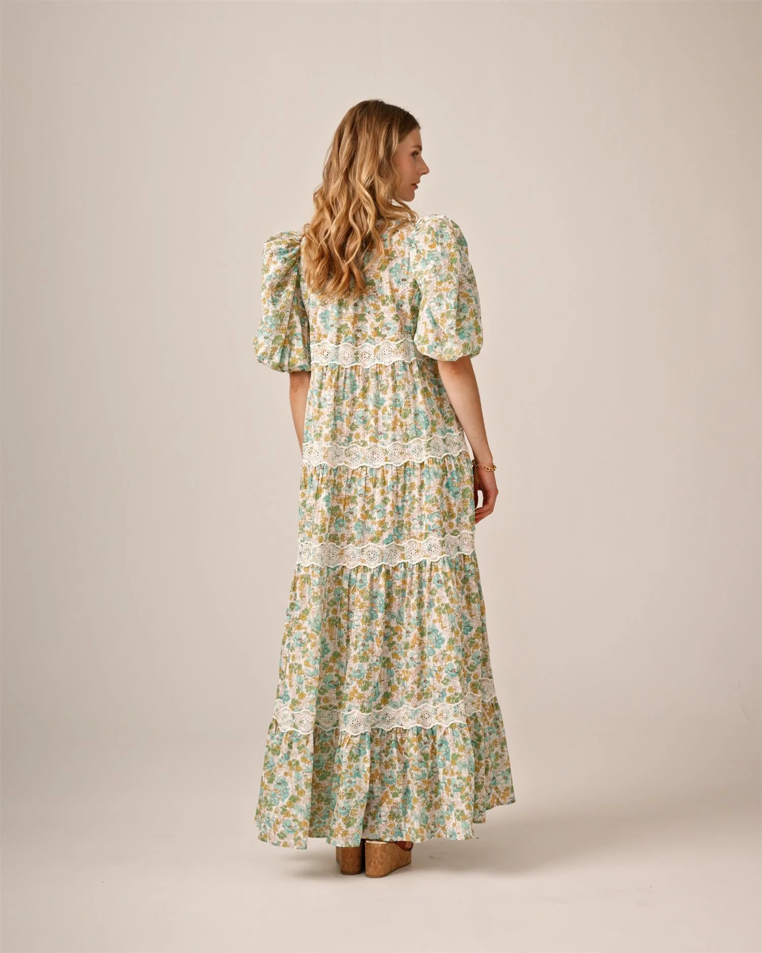 Cotton Slub Relaxed Dress Anemone Fields - Image 11