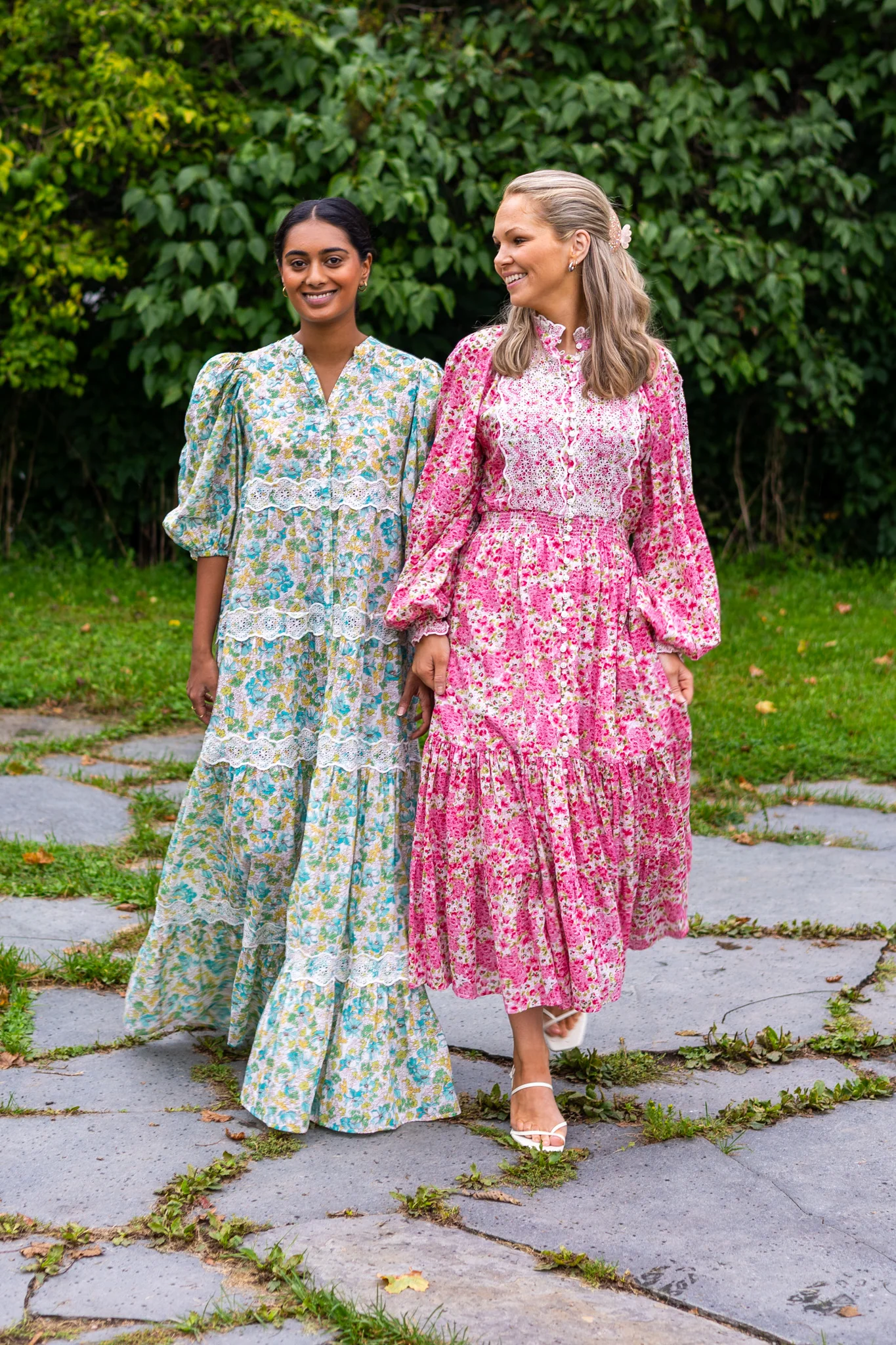 Cotton Slub Relaxed Dress Anemone Fields - Image 4