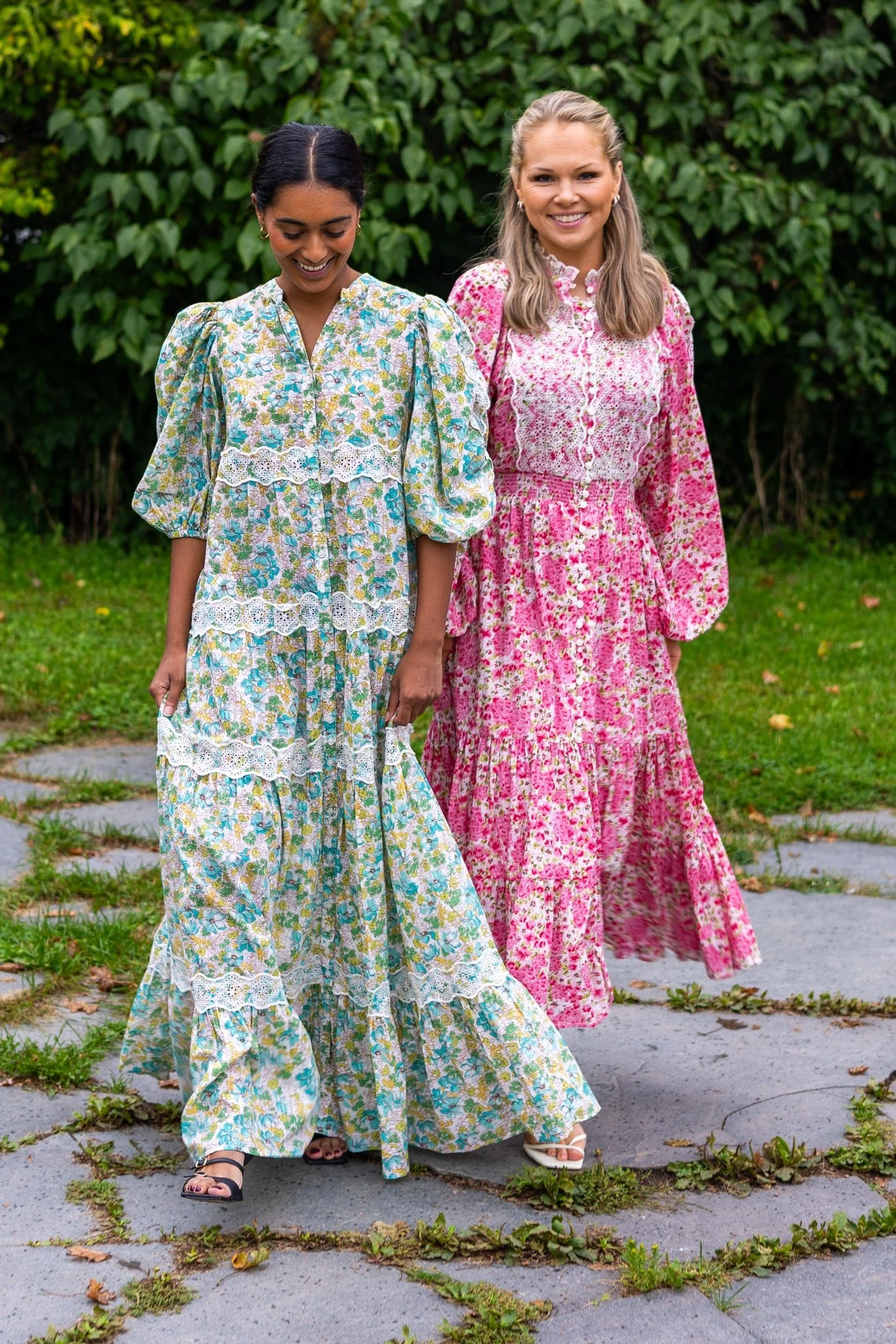 Cotton Slub Relaxed Dress Anemone Fields - Image 5