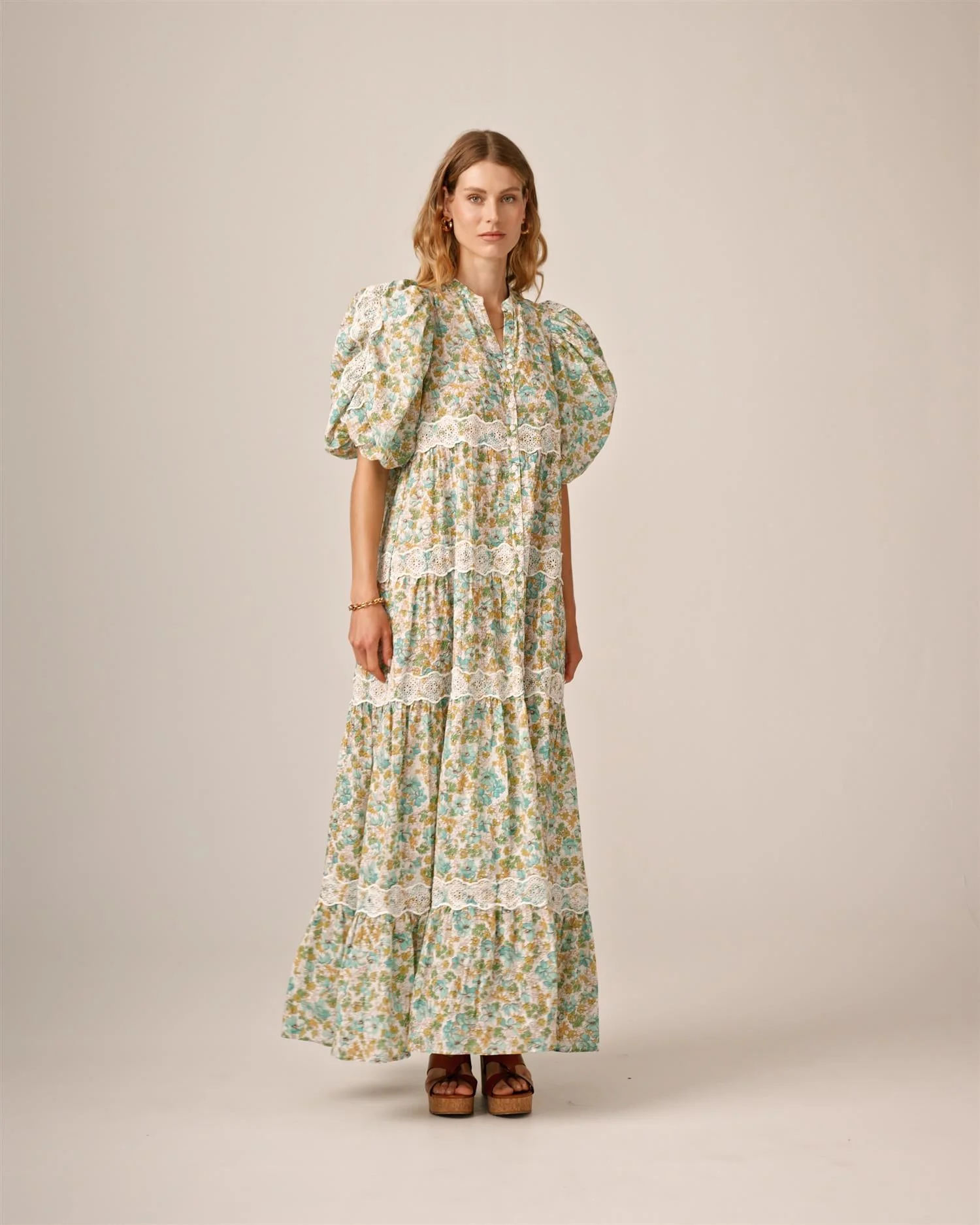 Cotton Slub Relaxed Dress Anemone Fields - Image 8