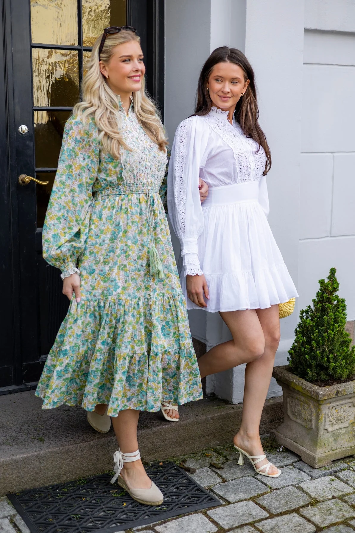 Cotton Slub Midi Dress Anemone Fields - Image 3