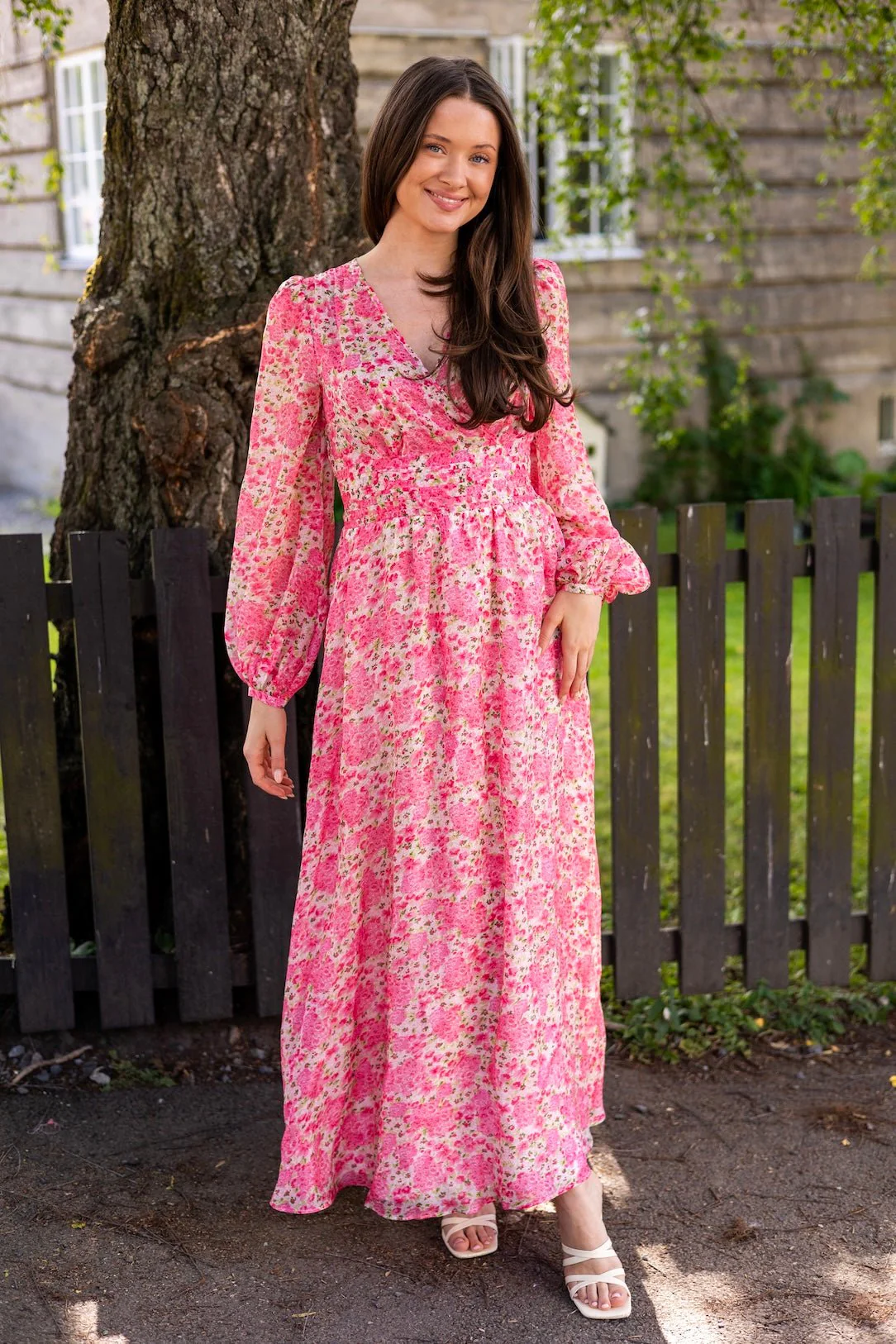 Cupro Tieband Gown Summerfield - Image 2